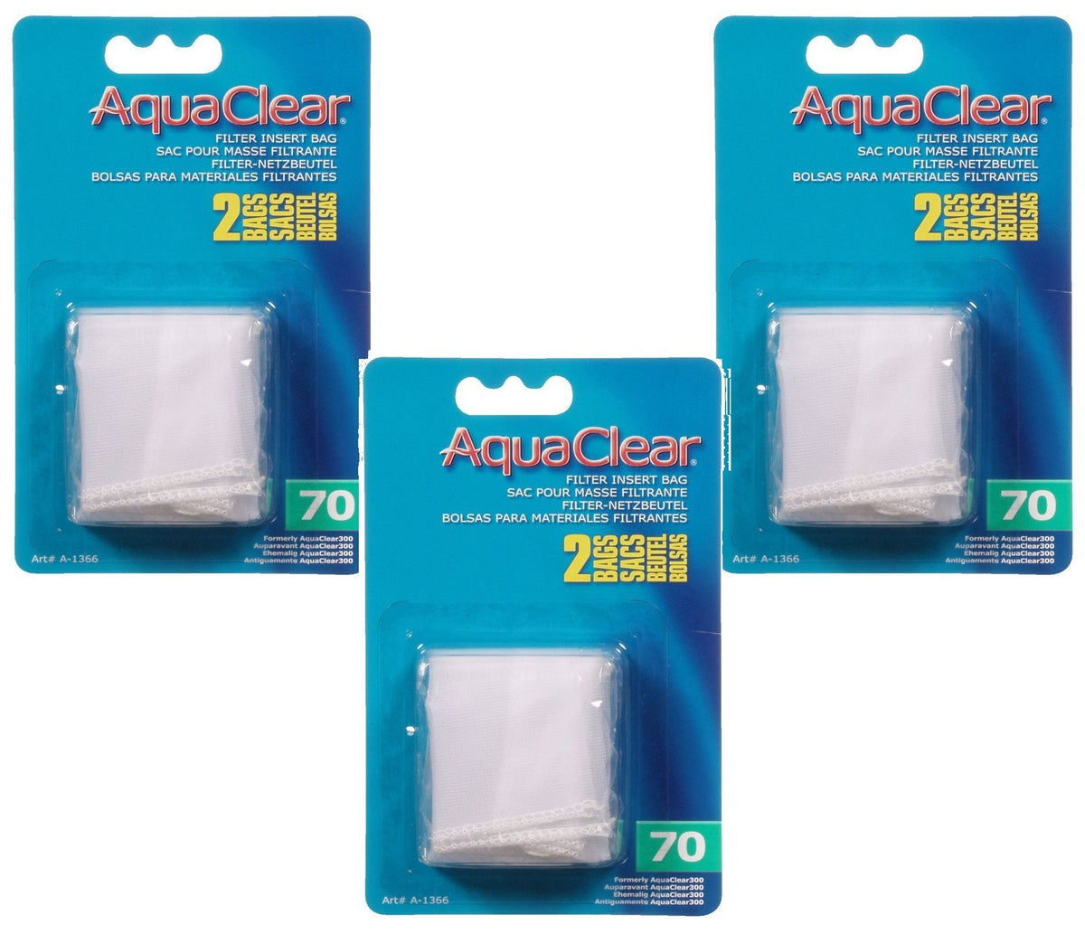 (3 Pack) Aquaclear 70 Nylon Bags, 2 Bags Each