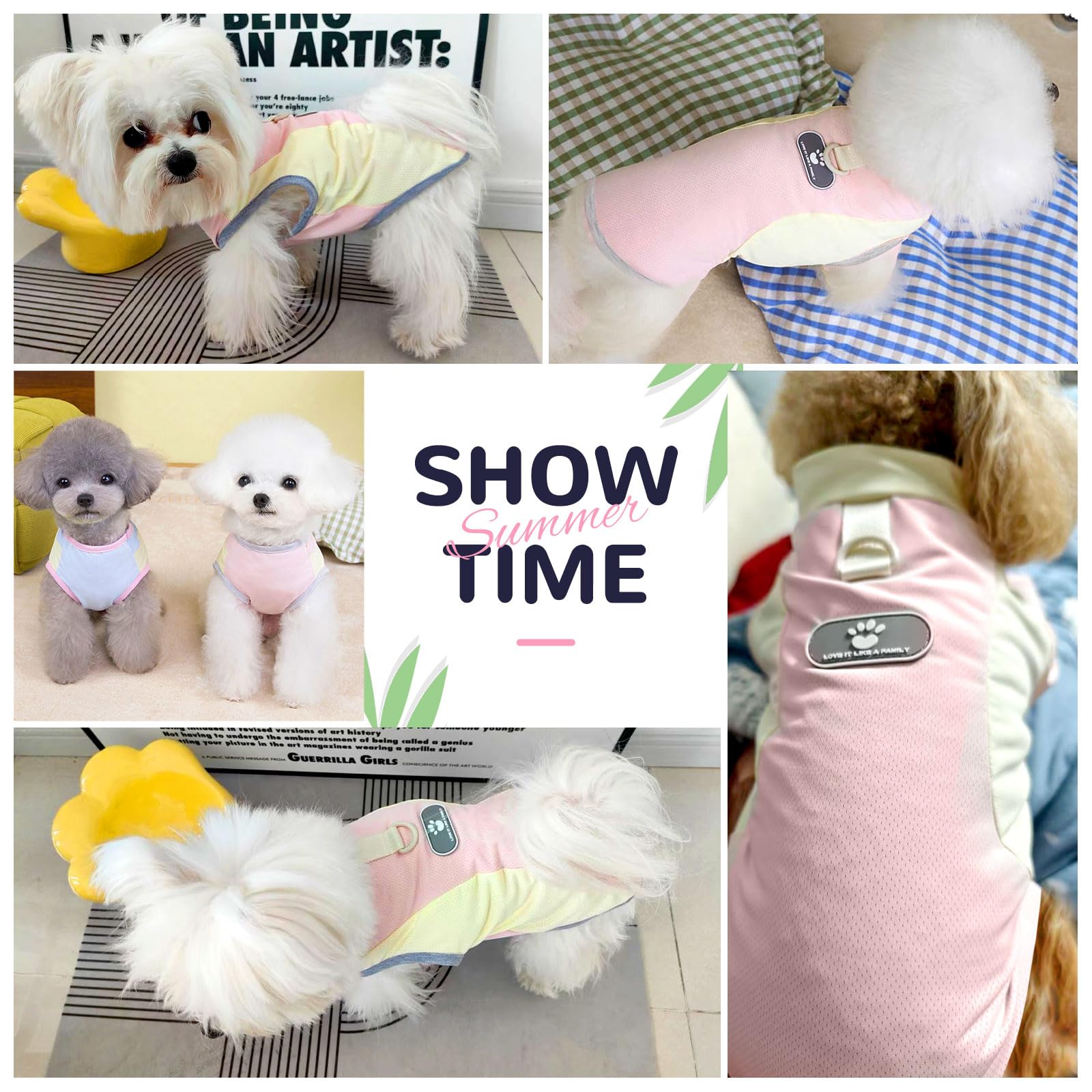 Axiijgl Dog Cooling Vest With D-Ring Dog Tshirt Sun Protection Small Puppy Clothes For Girls Boys Stretchy Shirts For Dogs Light