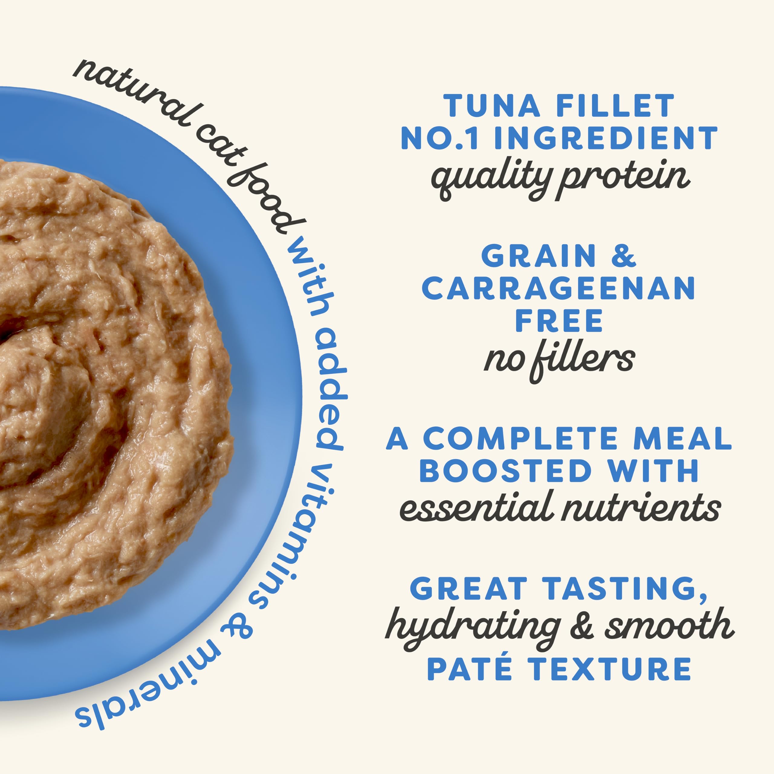 Applaws Vitality Wet Cat Food Pat  , Natural Cat Food with Added Vitamins & Minerals, Grain-Free, Carrageenan Free, Fish Variety