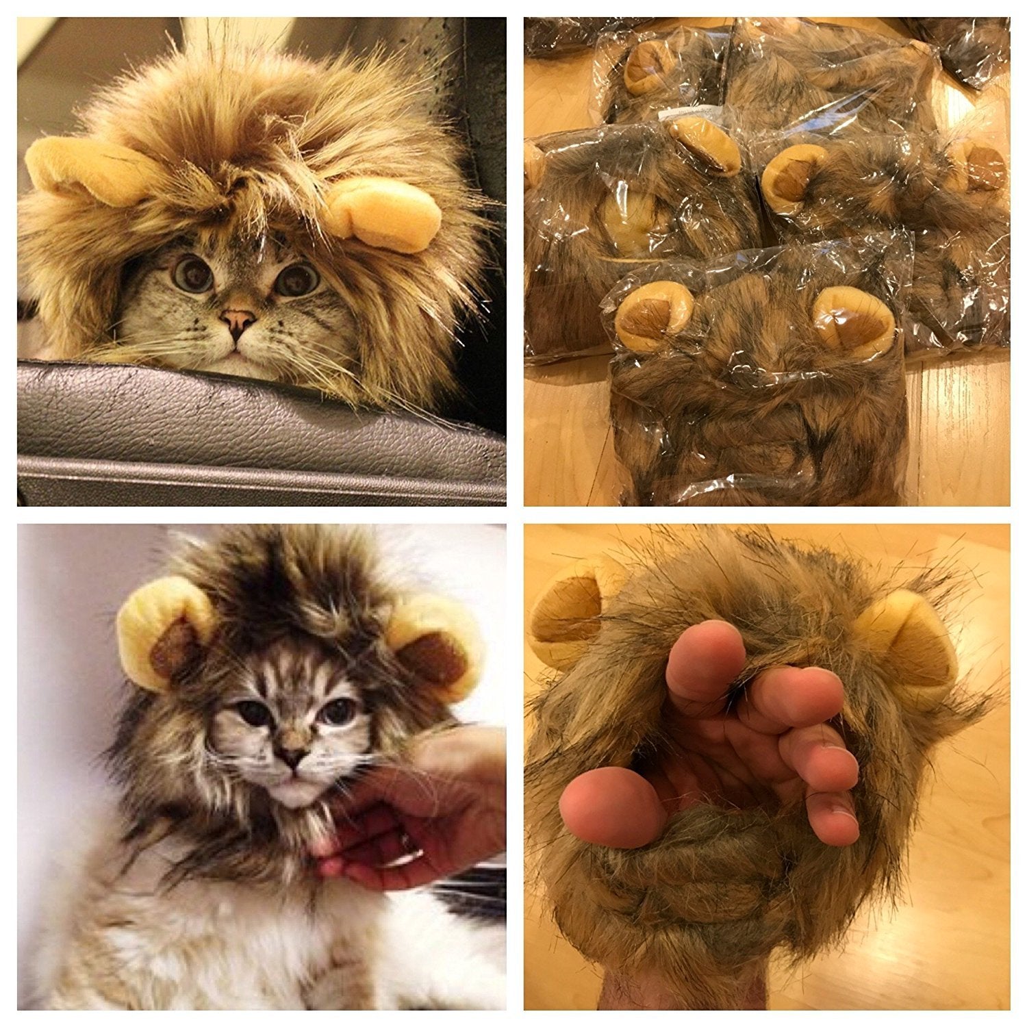 Omg Adorables - Lion Mane Costume For Cats