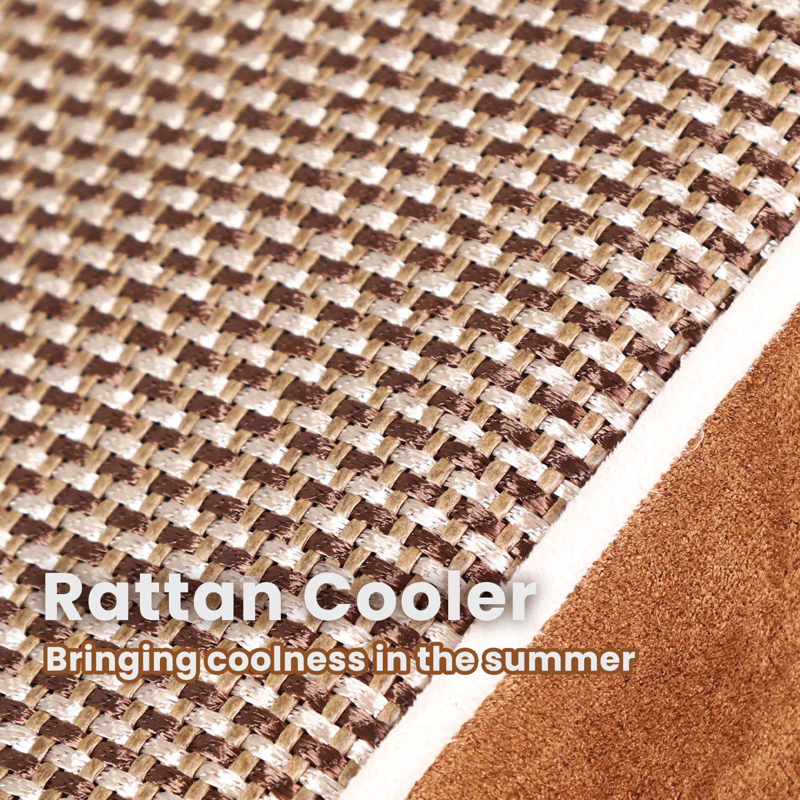 Laifug Orthopedic Memory Foam Extra Large Dog Bed Pillow (50'' X 36'' X 10'', Brown) Durable Waterproof Lining With Removable Wa