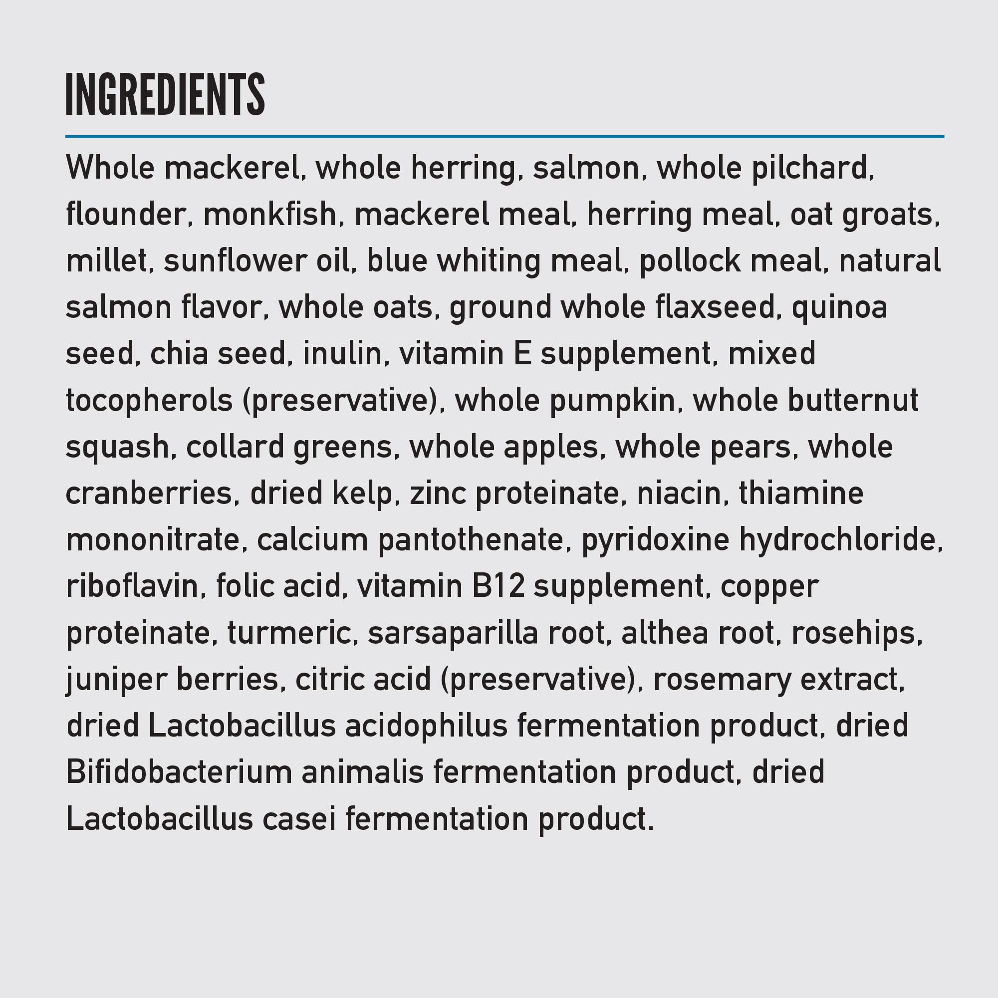ORIJEN Amazing Grains Six Fish Recipe Dry Dog Food, High Protein Dog Food, Fresh or Raw Ingredients, 4lb