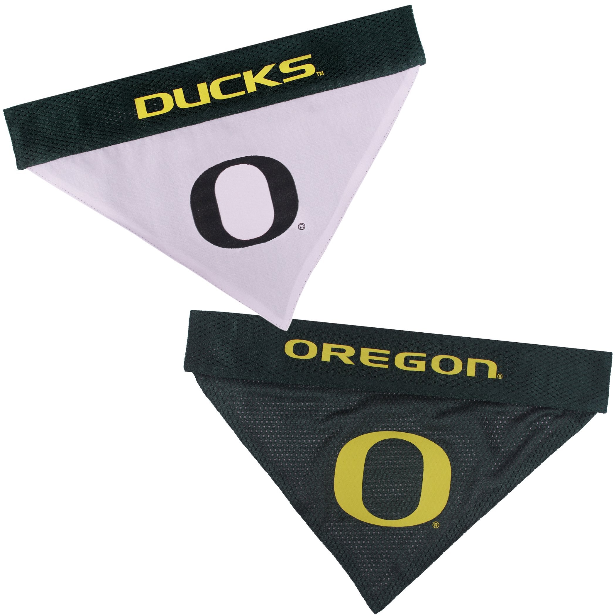 Pets First Collegiate Pet Accessories, Reversible Bandana, Oregon Ducks, Small/Medium