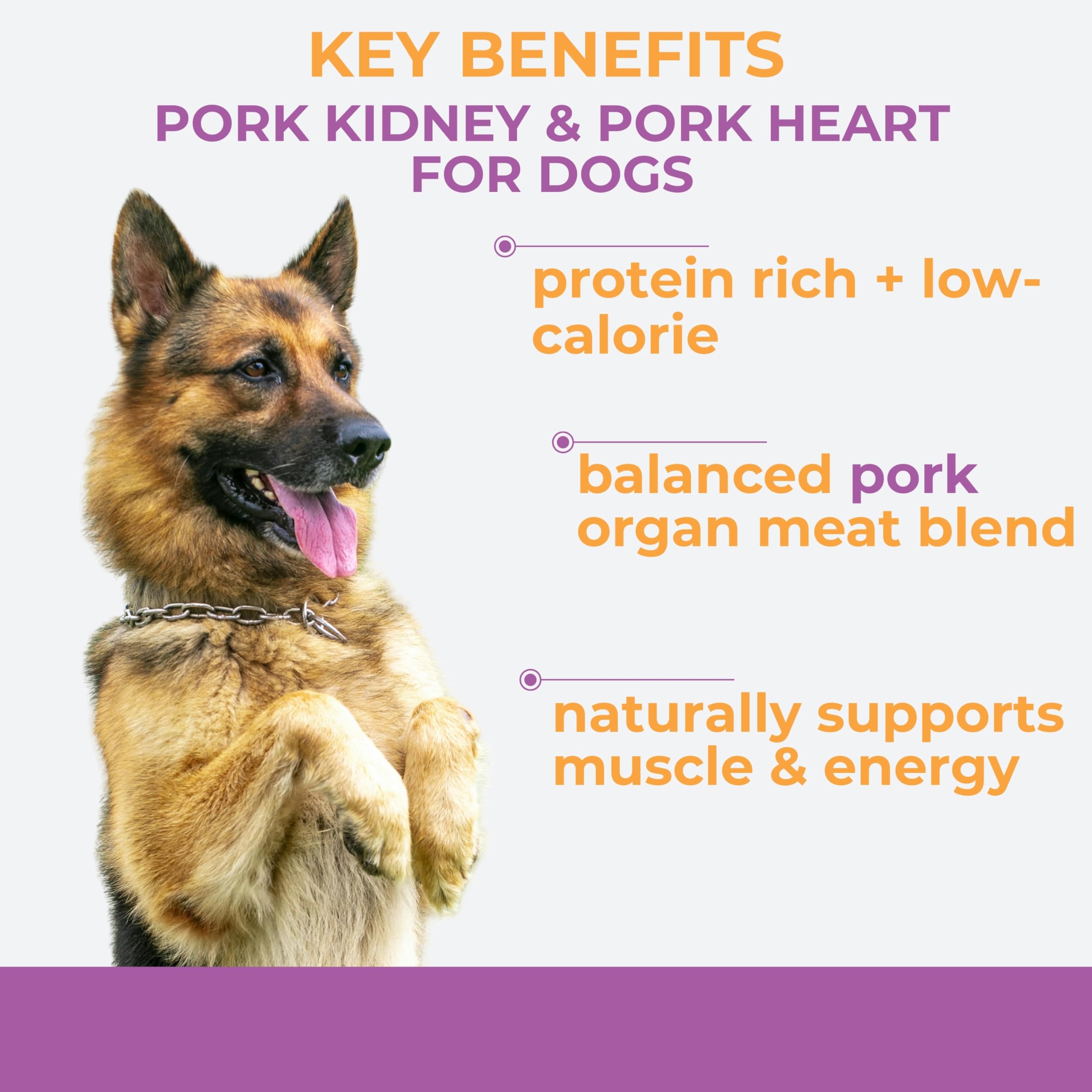 Momentum Carnivore Nutrition Freeze-Dried Pork Training Bites - Two Ingredients-Pork Kidney and Heart, Grain-Free, All-Natural D