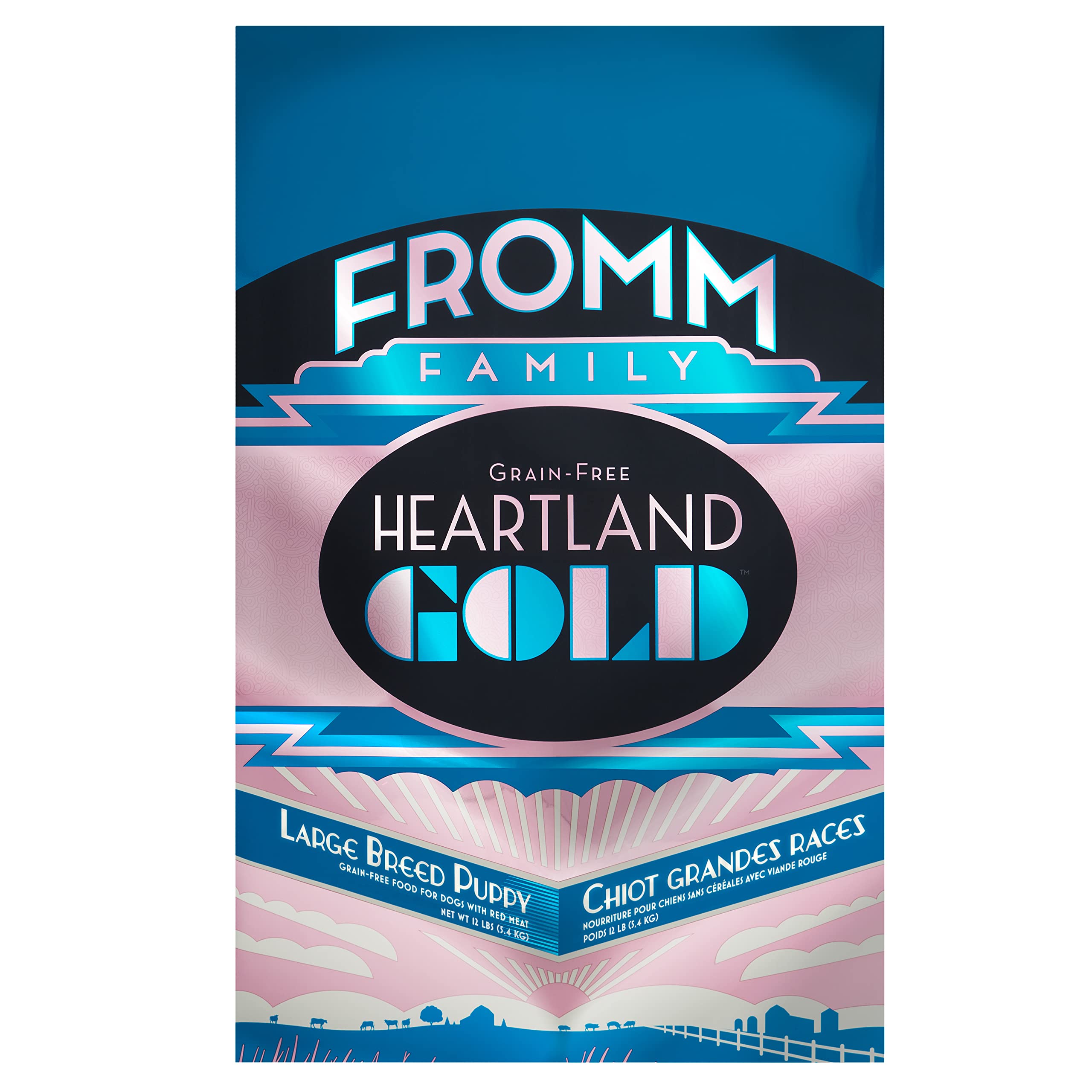 Fromm Heartland Gold Large Breed Puppy Dry Dog Food - Dry Puppy Food for Large & Giant Breeds - Beef Recipe - 12 lb