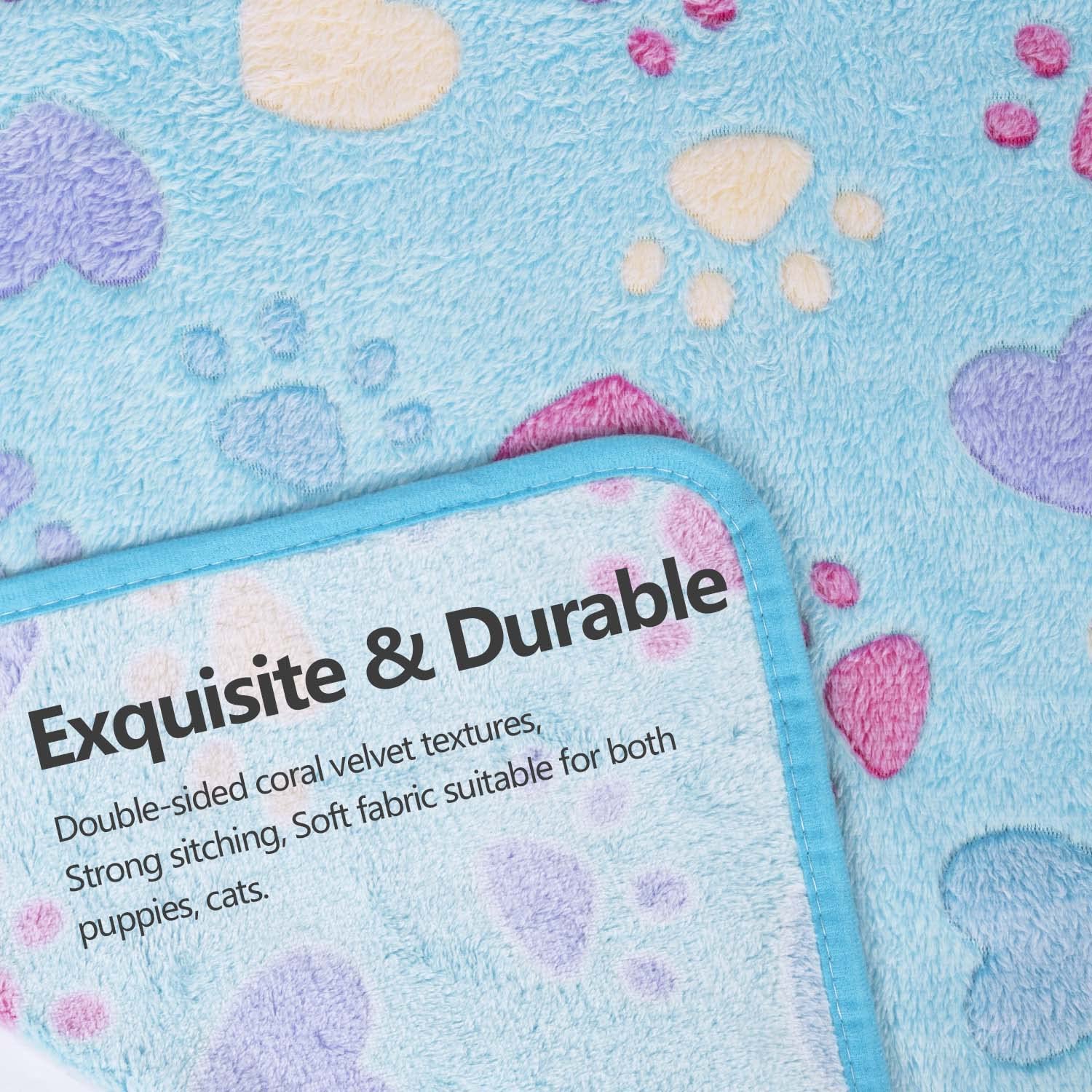 Leapsheep Pet Blankets For Dogs Cats - 3Pack Heart Pattern Super Soft Fluffy Dog Blankets For Small Medium Large Doggy Kitten(He