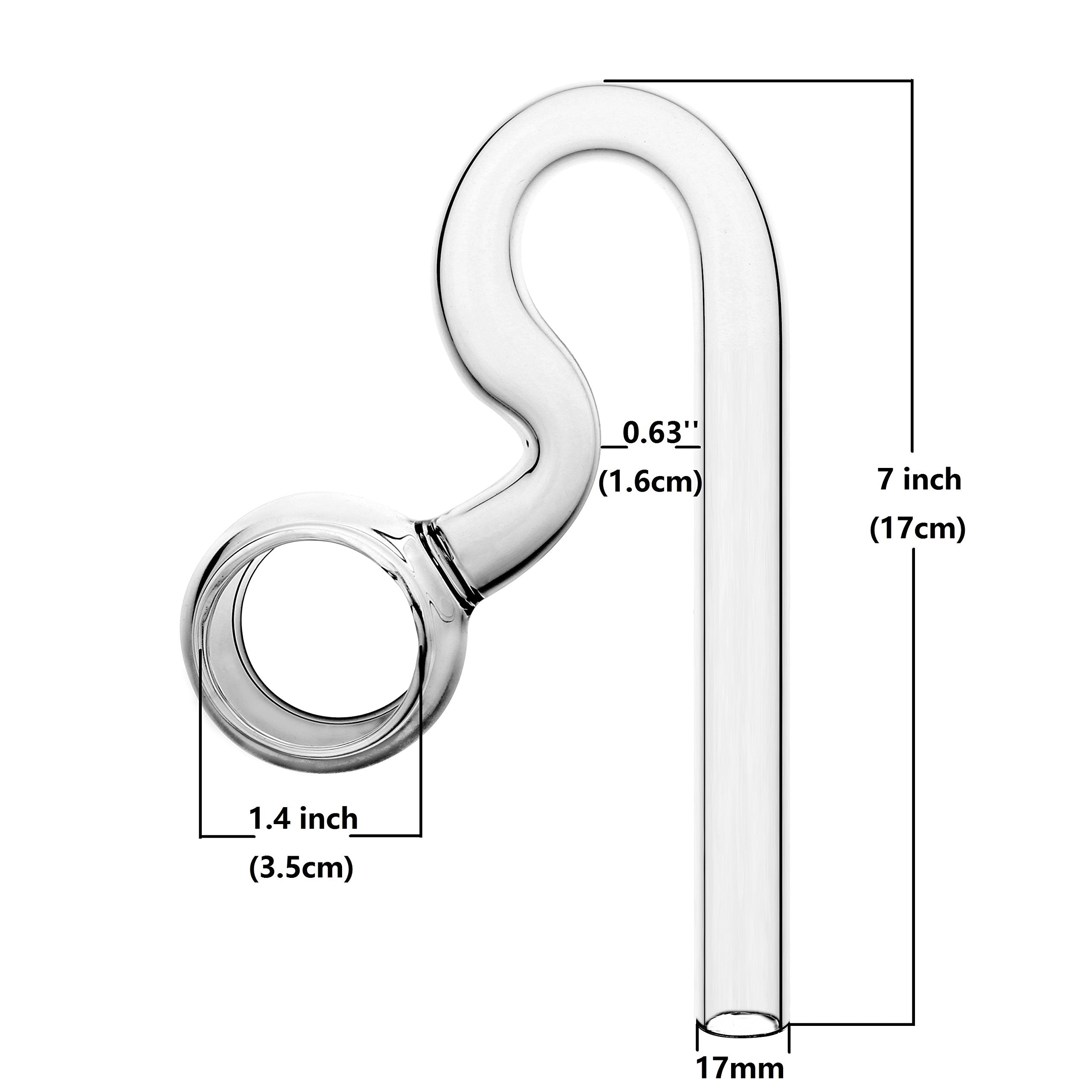 Jardli Lily Glass Spiral Outflow Pipe For Plants Aquarium (17Mm For 16/22Mm (5/8 ' ') Hose)