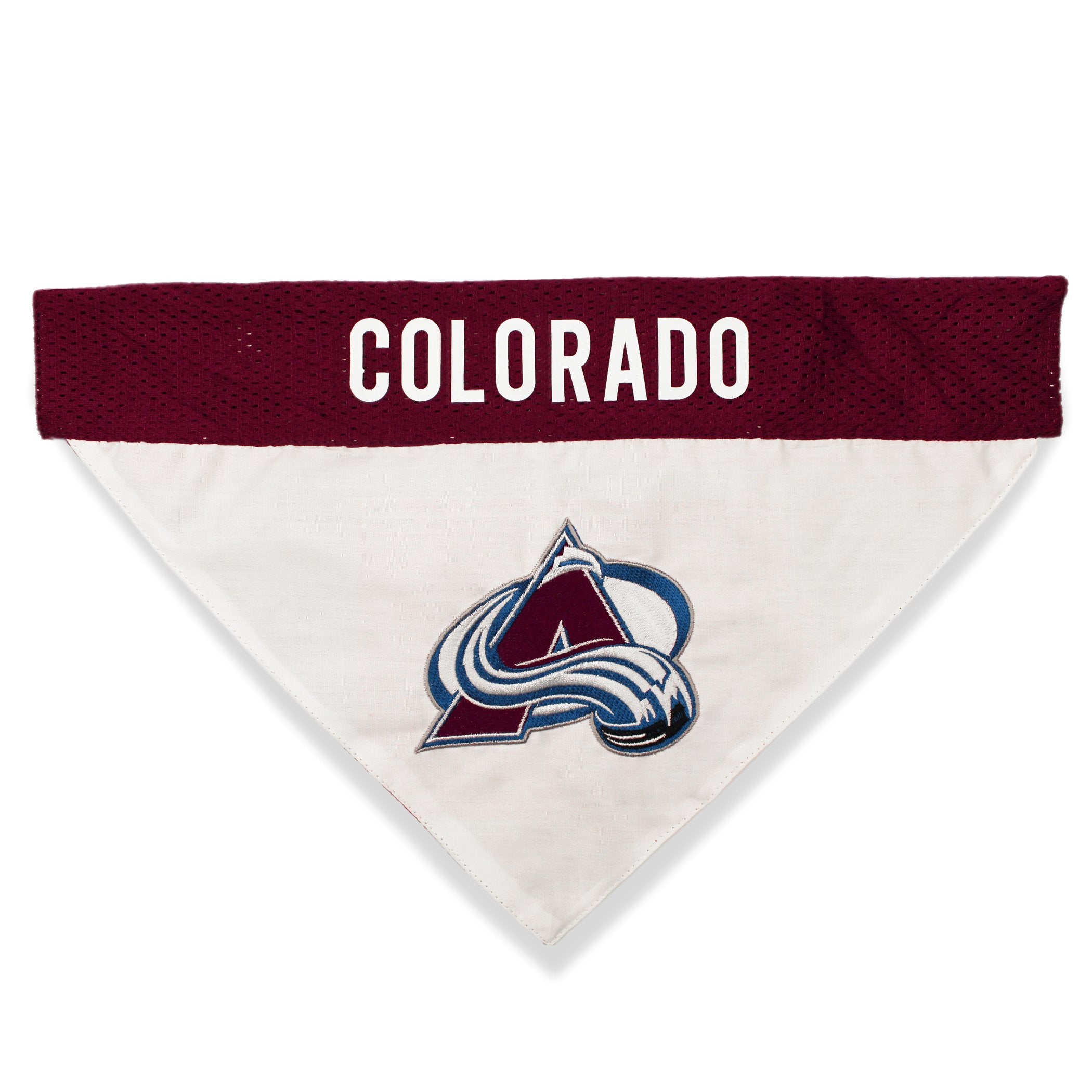 Pets First NHL Colorado Avalanche Bandana for Dogs & Cats, Large/X-Large - Stylish Hockey Fan Scarf, Model AVA-3217-L-XL