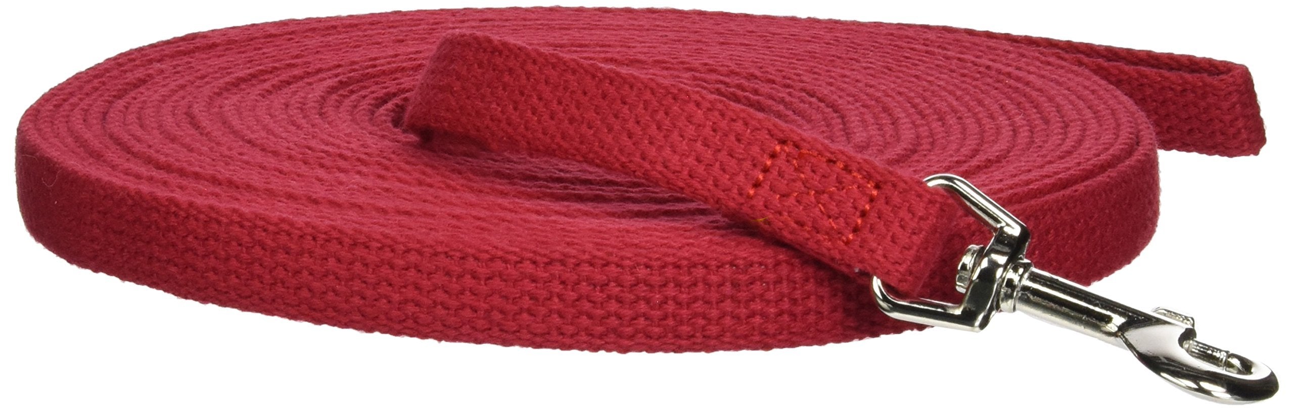 Omnipet Cotton Dog Training Lead For Dogs, 30', Red