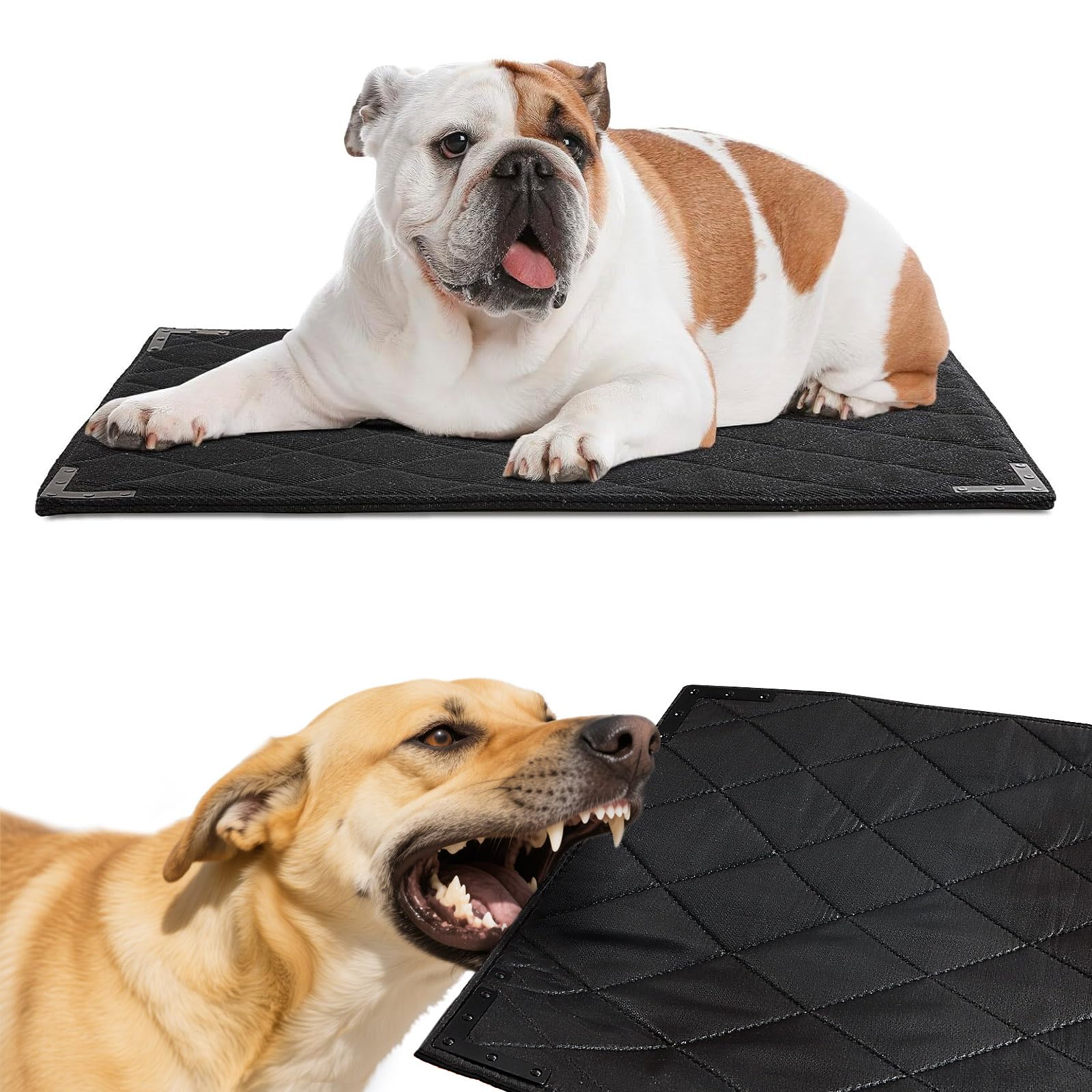 Balapet Durable Chew Proof Dog Bed With Metal Rivet Corner For Medium Dogs, Stable Kennel Pad Mat For Teething Puppy, Durable In