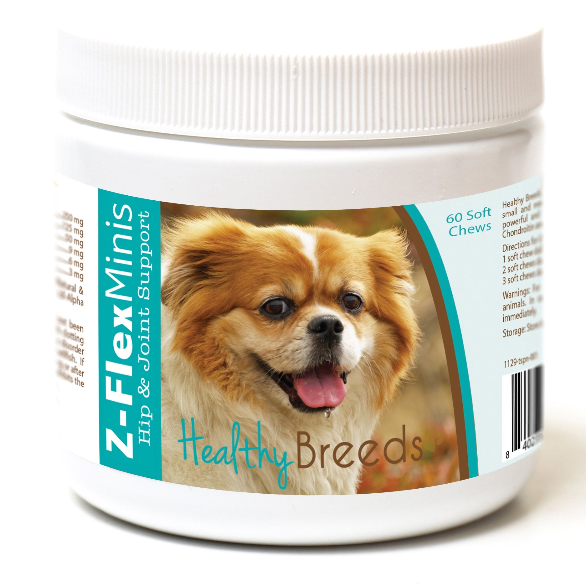 Healthy Breeds Tibetan Spaniel Z-Flex Minis Hip and Joint Support Soft Chews 60 Count