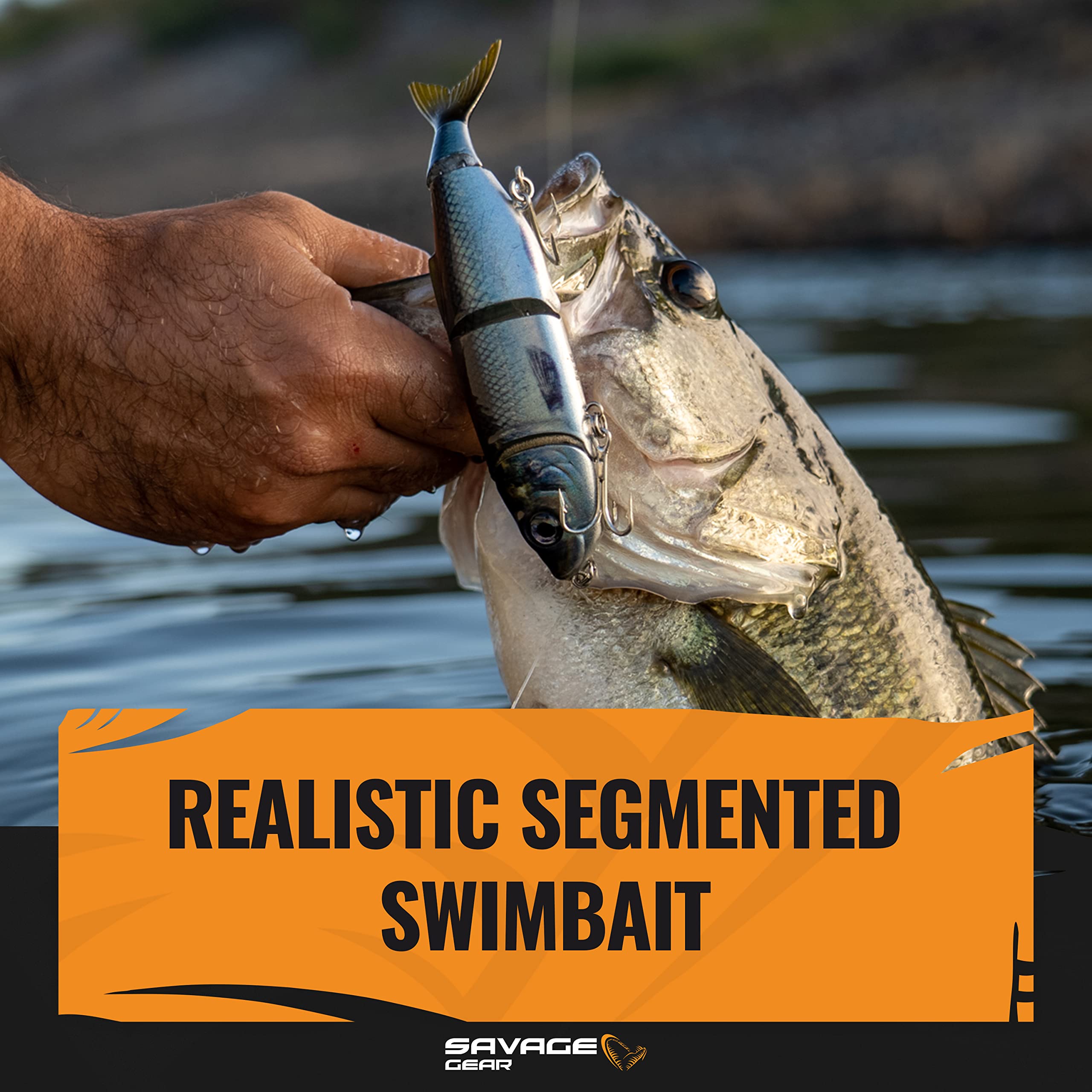 Savage Gear 4Play Pro Fishing Bait, 2 1/4 Oz, Golden Shiner, Realistic Contours, Colors & Movement, Durable Construction, Rigged