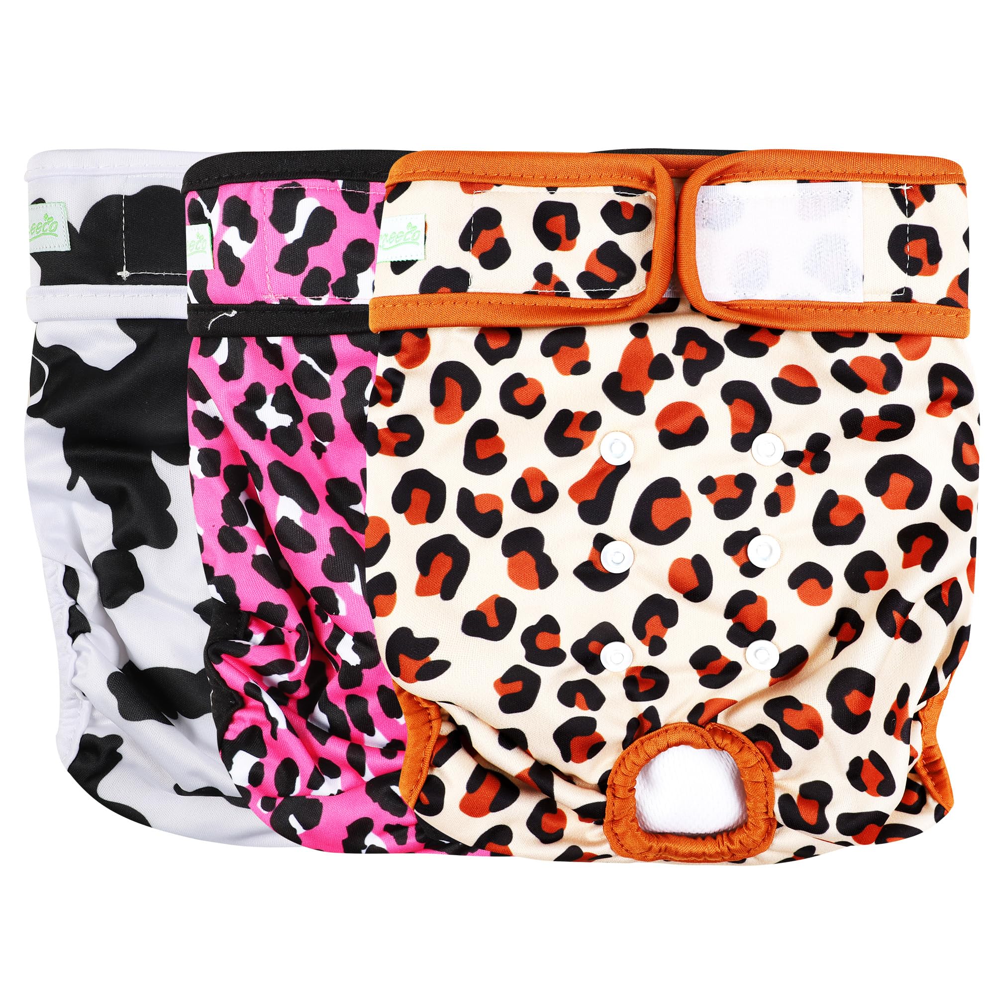 wegreeco Washable Reusable Premium Female Dog Diapers, Medium Large Small Dog Doggie Puppy & Doggy Diapers Female,Period Panties