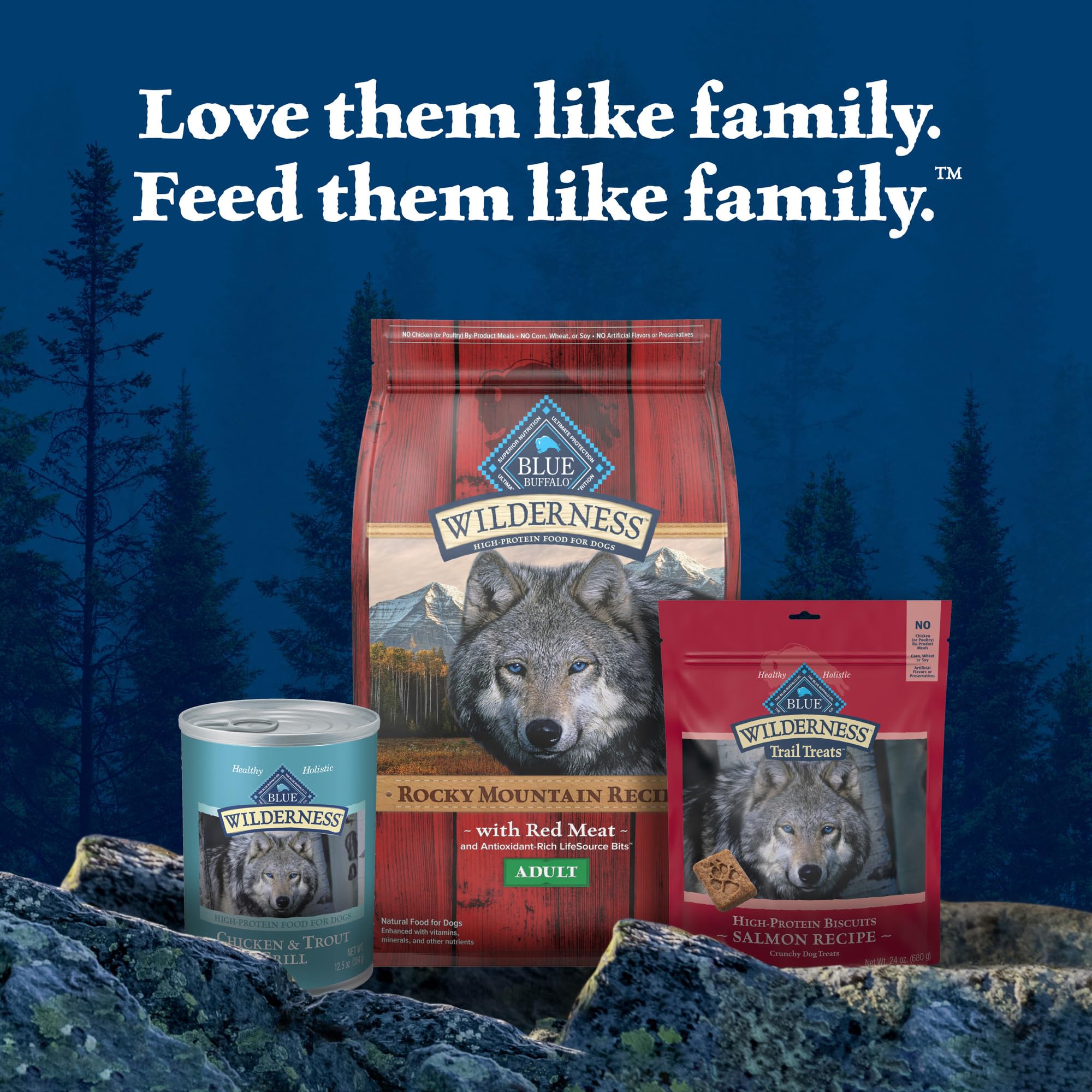 Blue Buffalo Wilderness Adult Wet Dog Food, High-Protein & Grain-Free, Made with Natural Ingredients, Chicken & Trout Grill, 12.