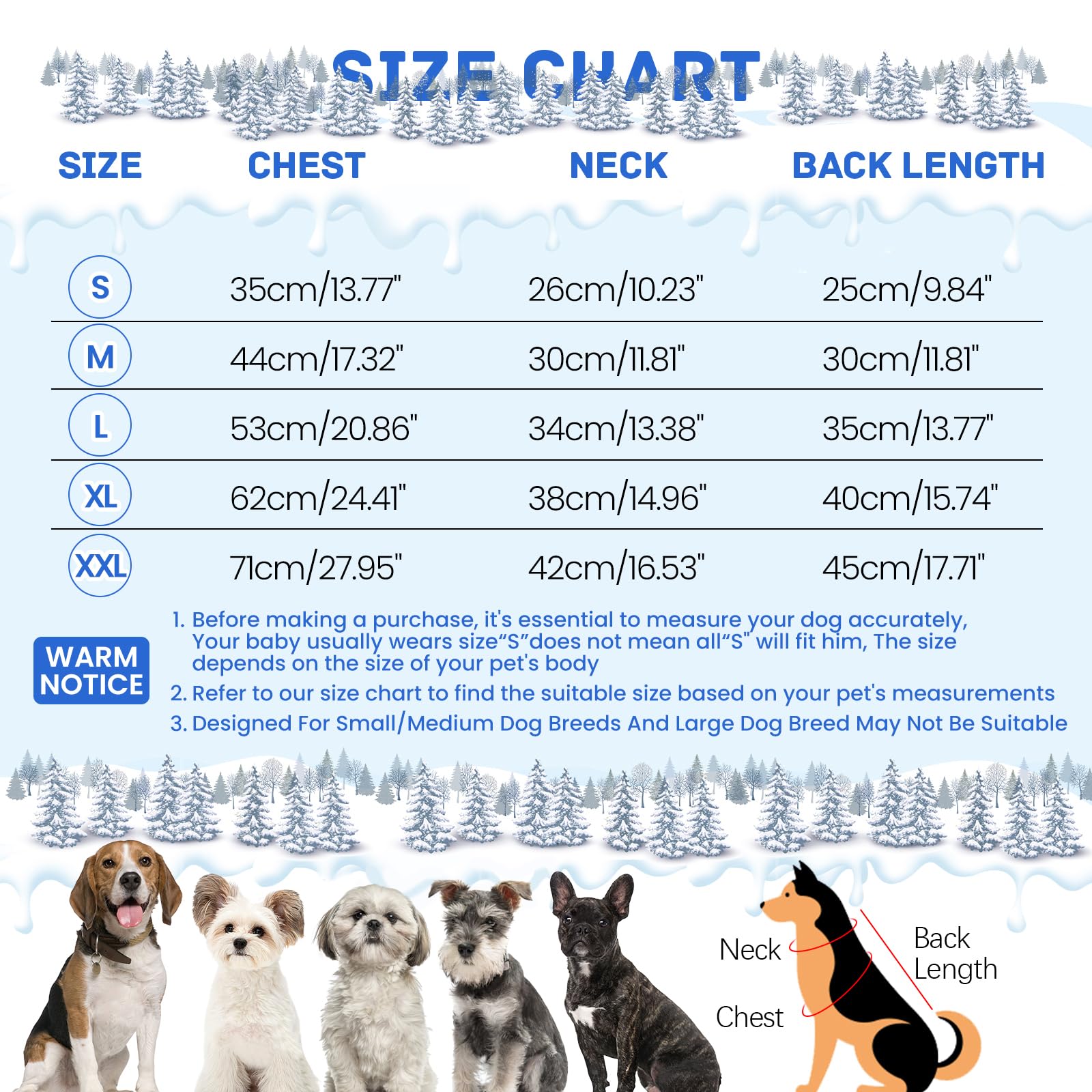 BRKURLEG Black Dog Coat with Harness, Medium Waterproof Winter Jacket for Small Dogs, Reflective and Windproof