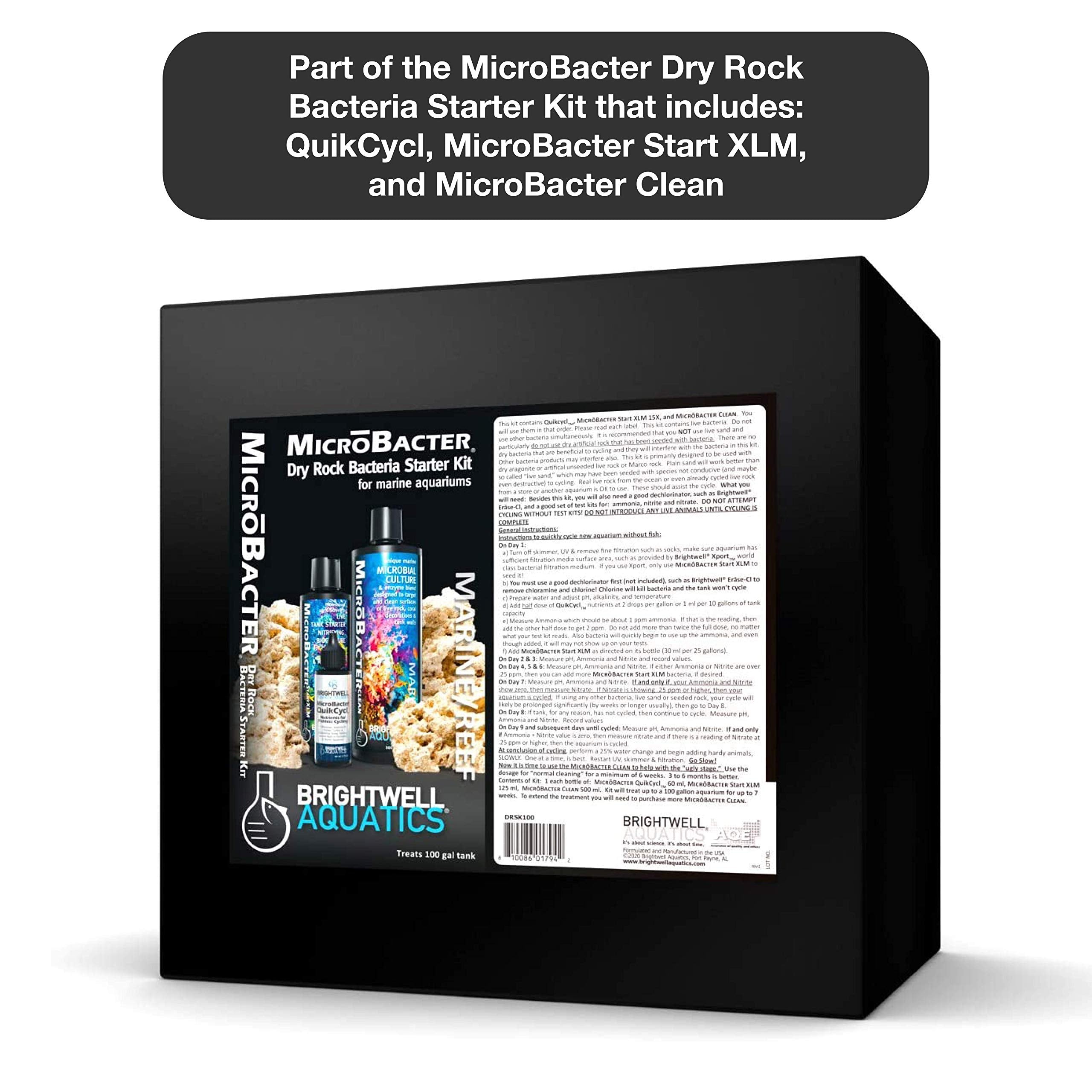 Brightwell Aquatics MicroBacter Clean - Microbial Culture & Enzyme Blend Designed to Target & Clean Surfaces of Aquatic Tanks, 2