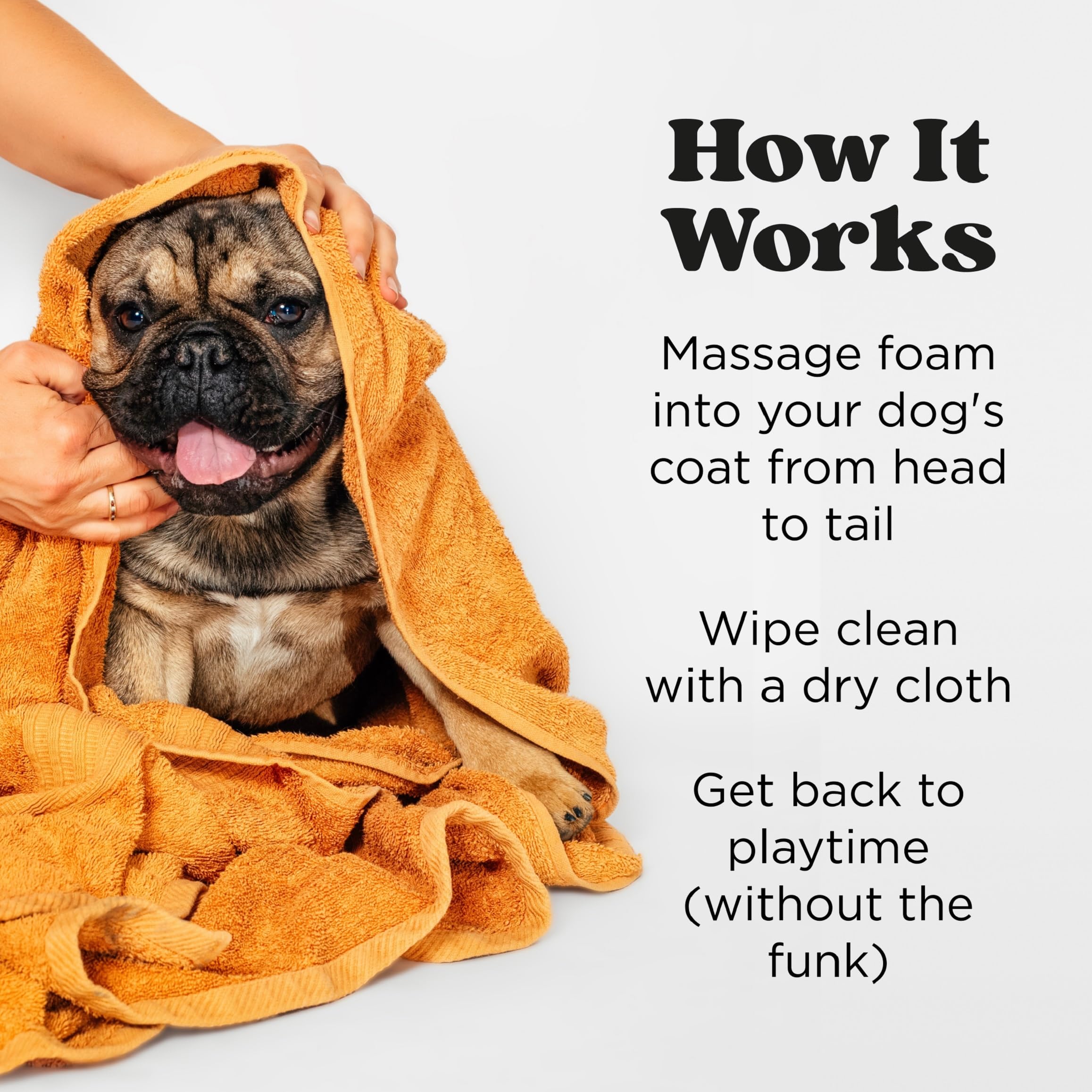 Pet-Pourri Rinse-Free Deodorizing Shampoo For Dogs & Cats - Moisturizing Skin & Coat Soothing Formula - Plant Based Ingredients