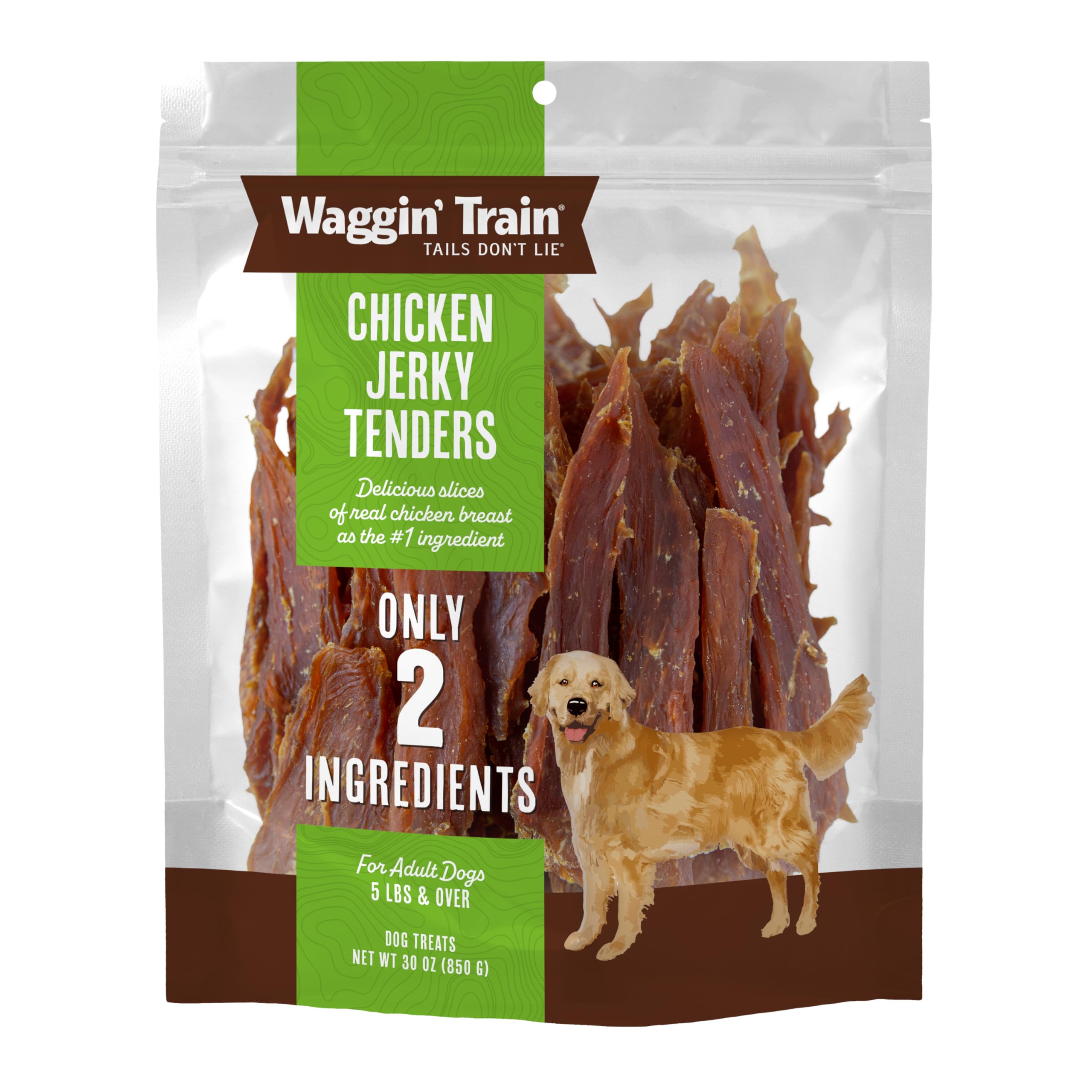 Waggin Train Chicken Jerky for Dogs - Limited Ingredient Dog Treats for Dogs 30 oz. Pouch