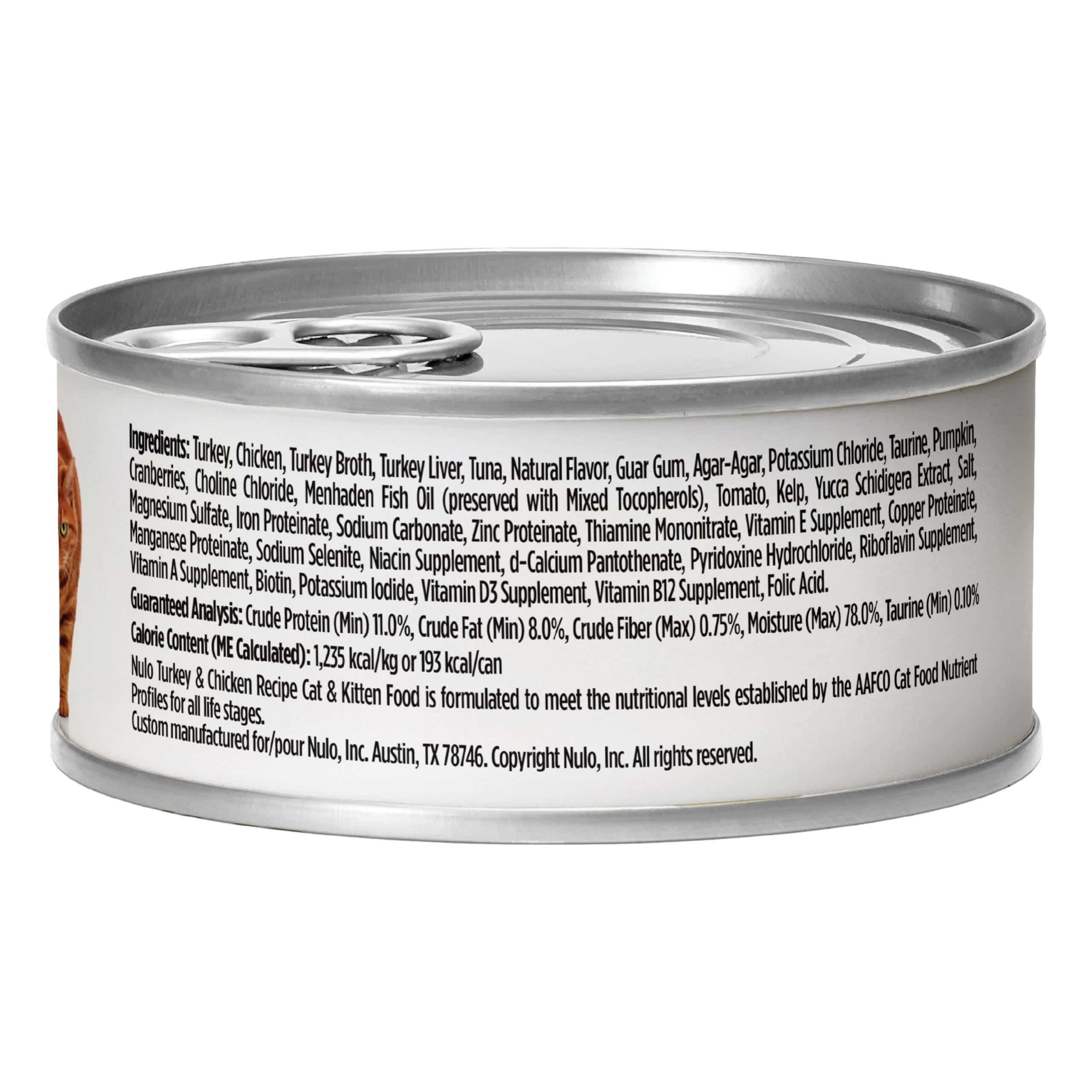 Nulo Freestyle Cat & Kitten Wet Pate Canned Cat Food, Premium All Natural Grain-Free, with 5 High Animal-Based Proteins &Vitamin