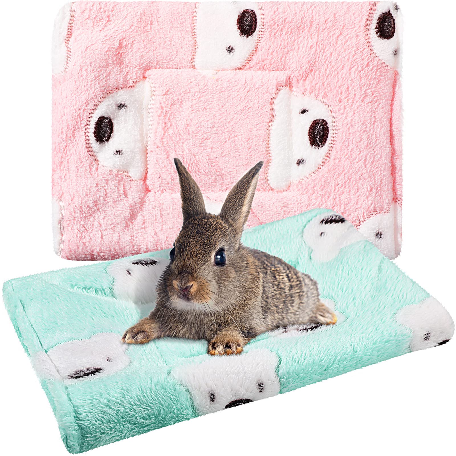Jetec 2 Pieces Guinea Pig Bed Rabbit Bed Small Animal Hamster Warm Mats Winter Warm For Bunny Hamster Squirrel Hedgehog Chinchil