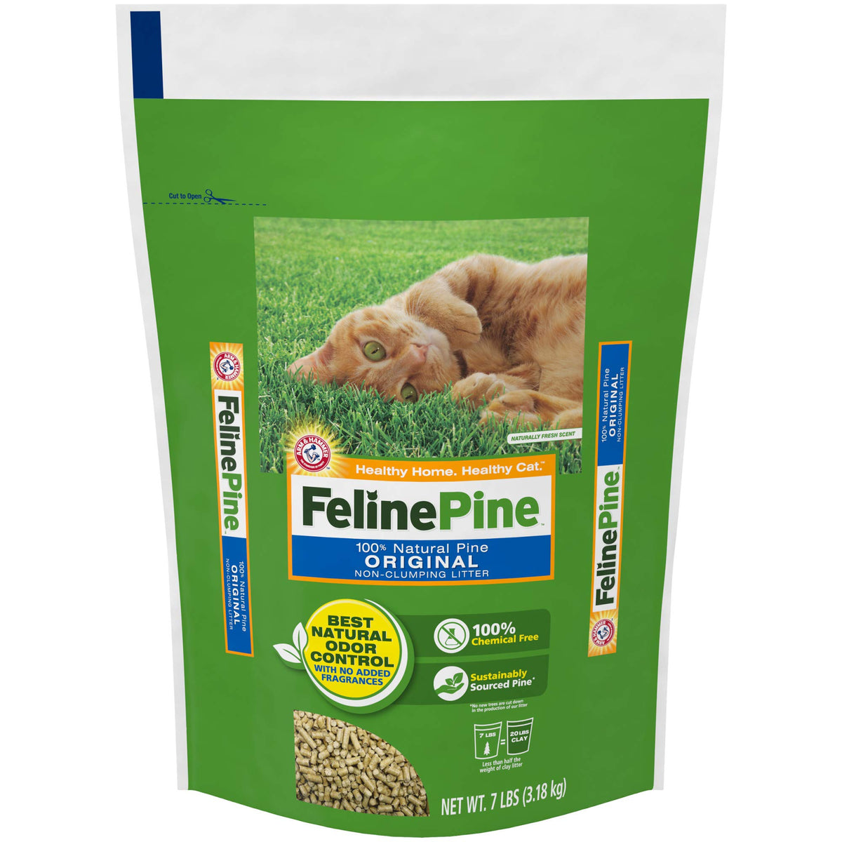 Feline Pine Cat Litter Original 7Lb