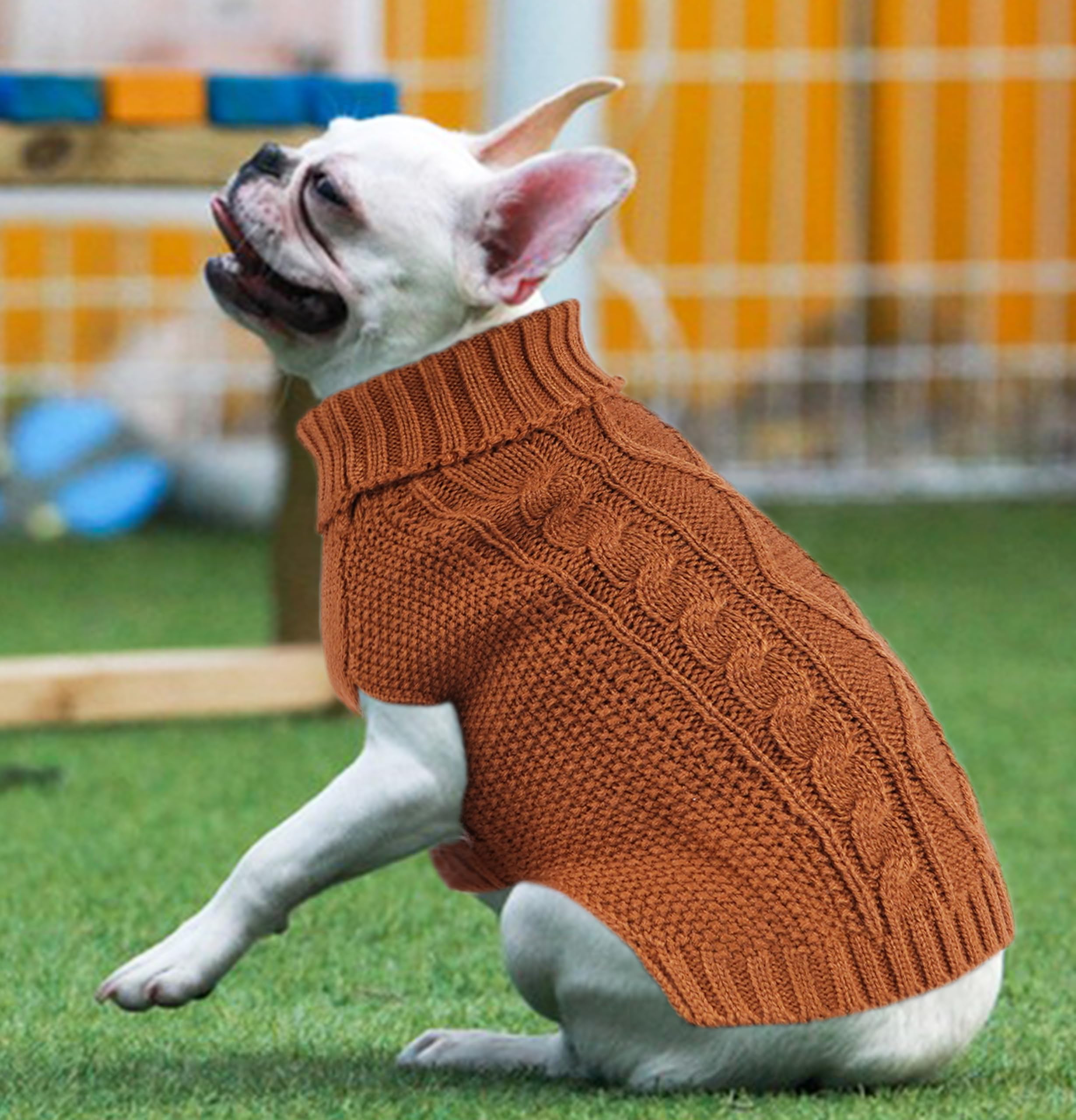 Dog Sweaters for Small Dogs Dog Fall Sweater Dog Clothes for Chihuahua Winter Pet Clothes Thick Warm Puppy Sweater Turtleneck Do