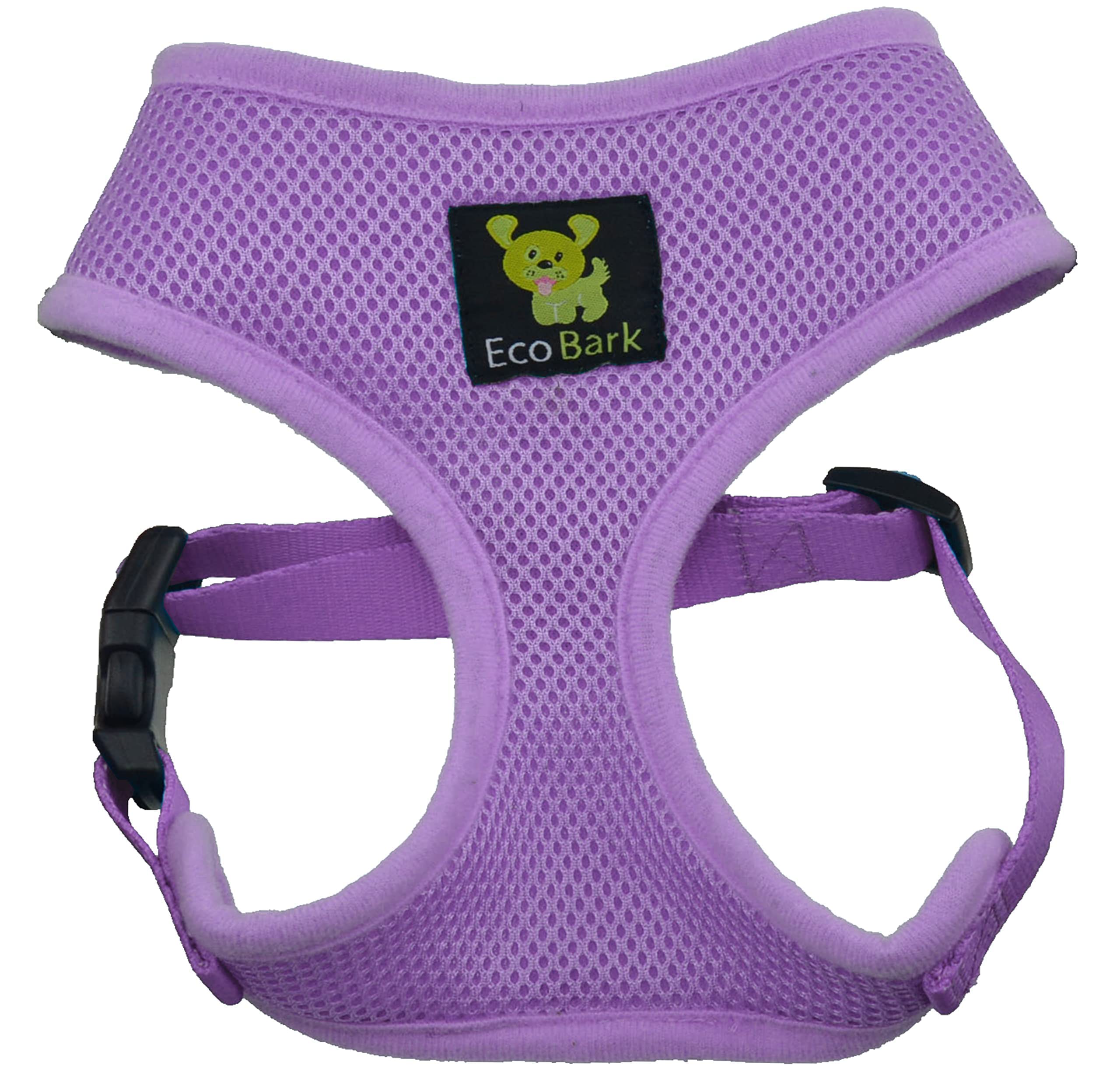 Ecobark Dog Harness - Luxurious Soft Mesh - Eco-Friendly Over The Head Vest Harness - No Pull & No Choke Design - Padded Breathable Body Halter - For Large Breeds (Lavender, Xxl)
