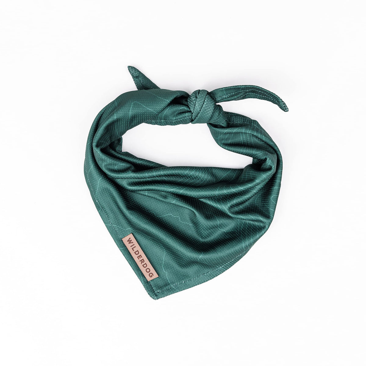 Wilderdog Dog Bandana With Lightweight Quick Drying Poly-Blend Mesh Material In Evergreen