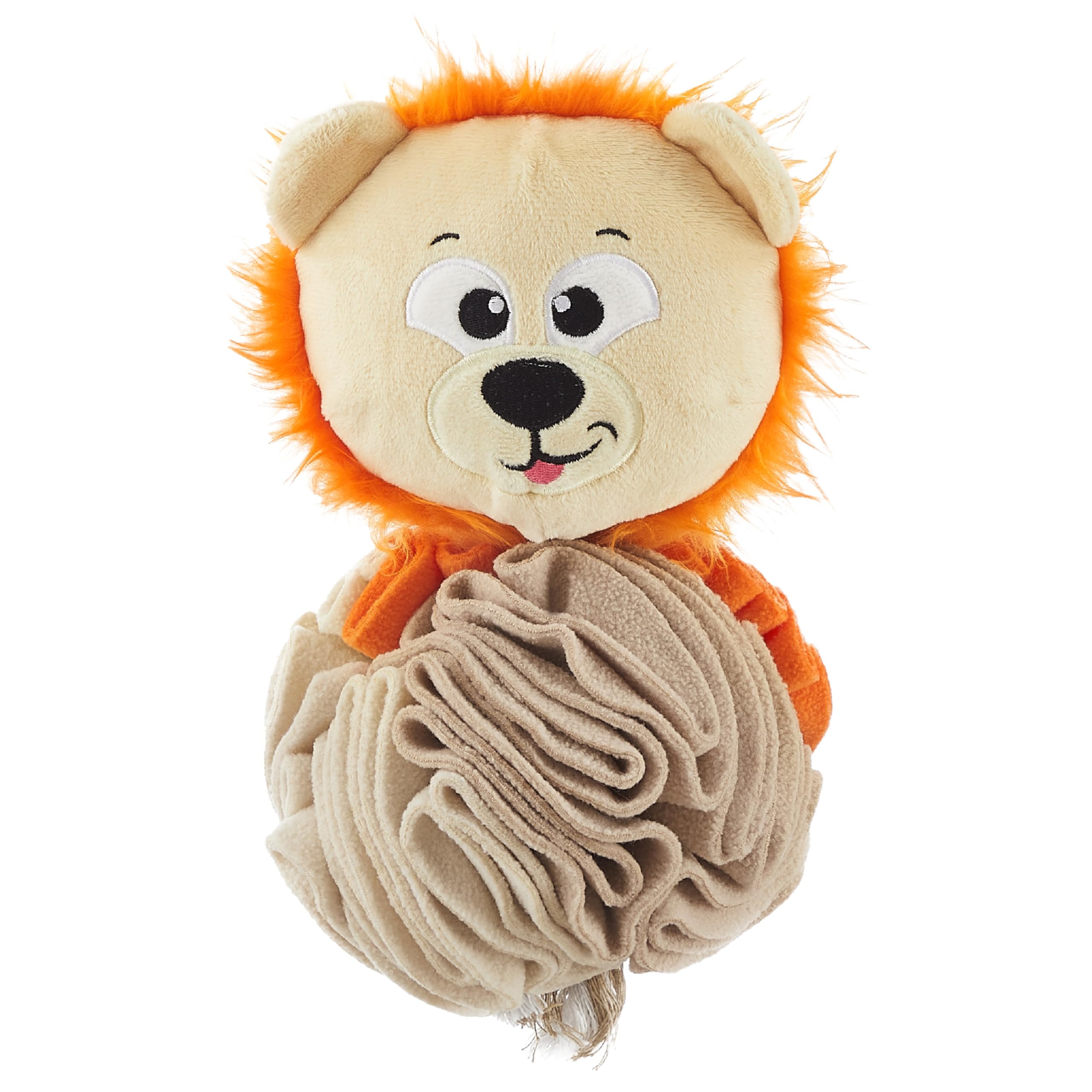 Outward Hound By Nina Ottosson Stuff N' Snuffle Plush Snuffle Ball Dog Puzzle, Lion, Multicolored