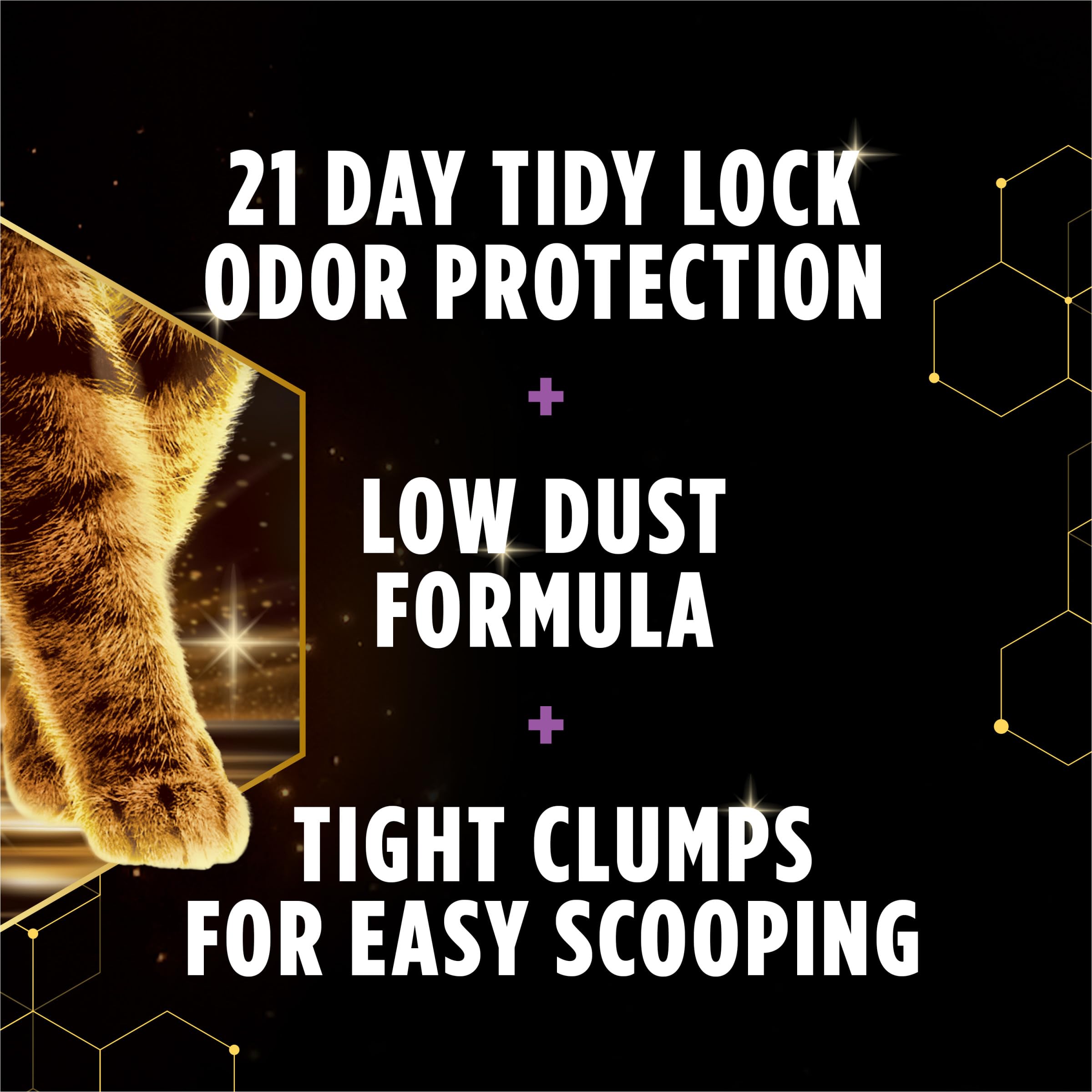 Purina Tidy Cats Tidy Feet Clumping Low Tracking Cat Litter with Odor Control - Unscented - 22 lb. Box