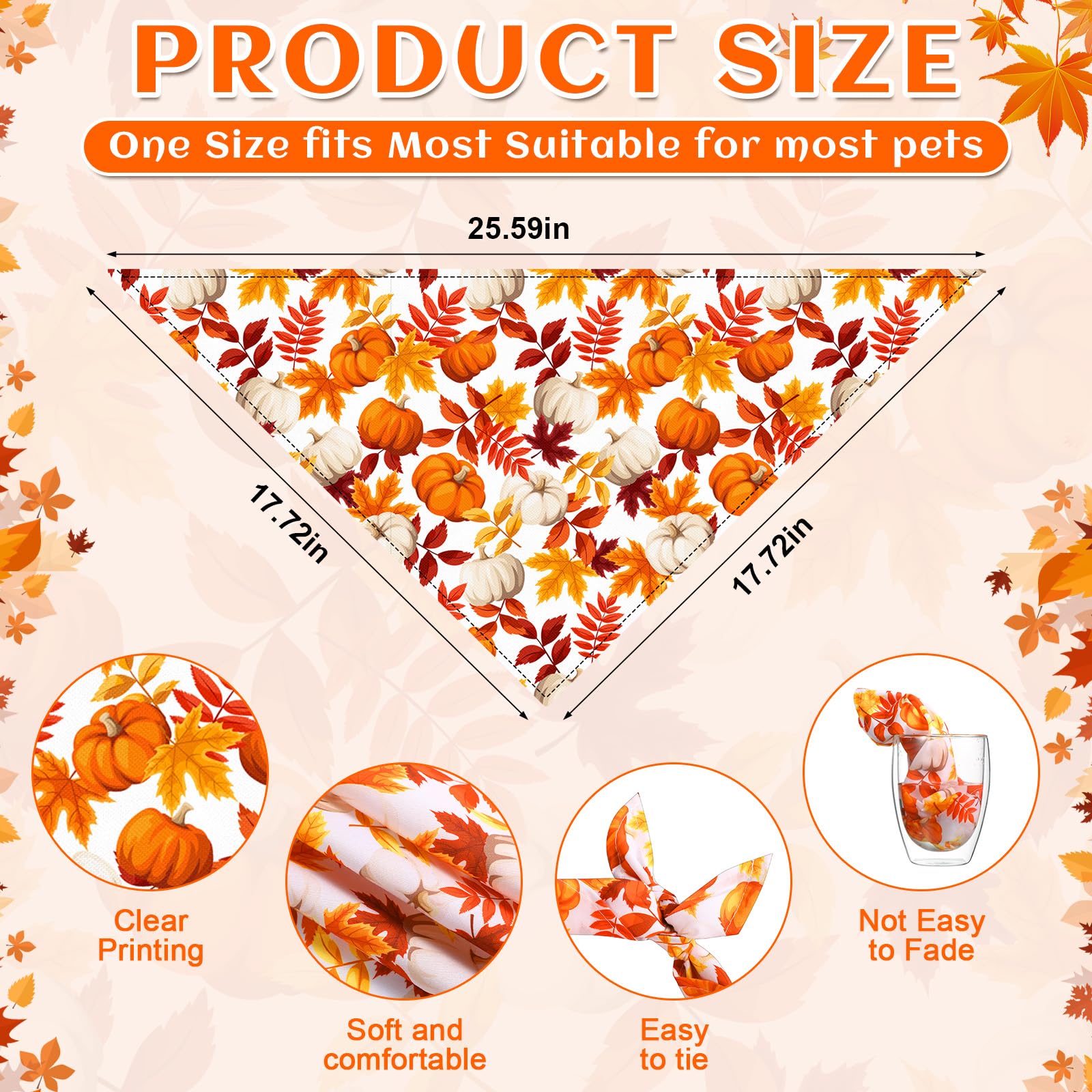 Reginary 72 Packs Holiday Dogs Bandanas Bulk Patriotic Halloween Thanksgiving Christmas New Year Birthday Summer Scarf Bibs East