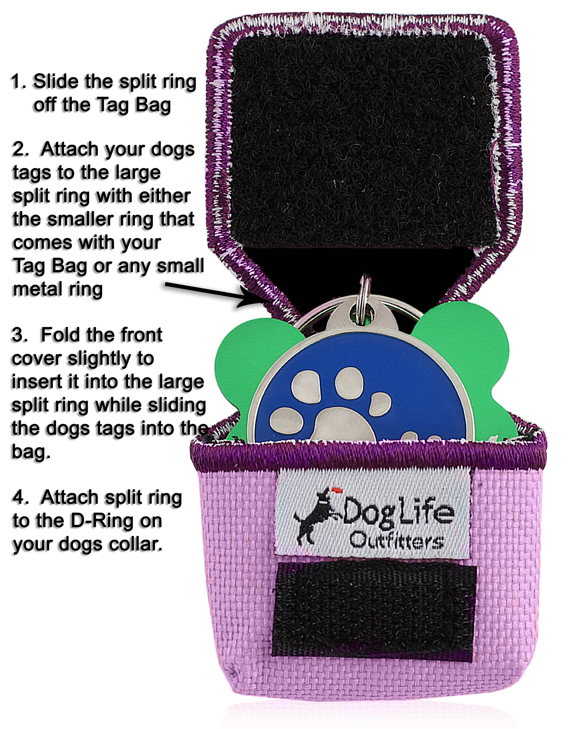The Tag Bag - Dog Tag Silencer (Diva/Pink)