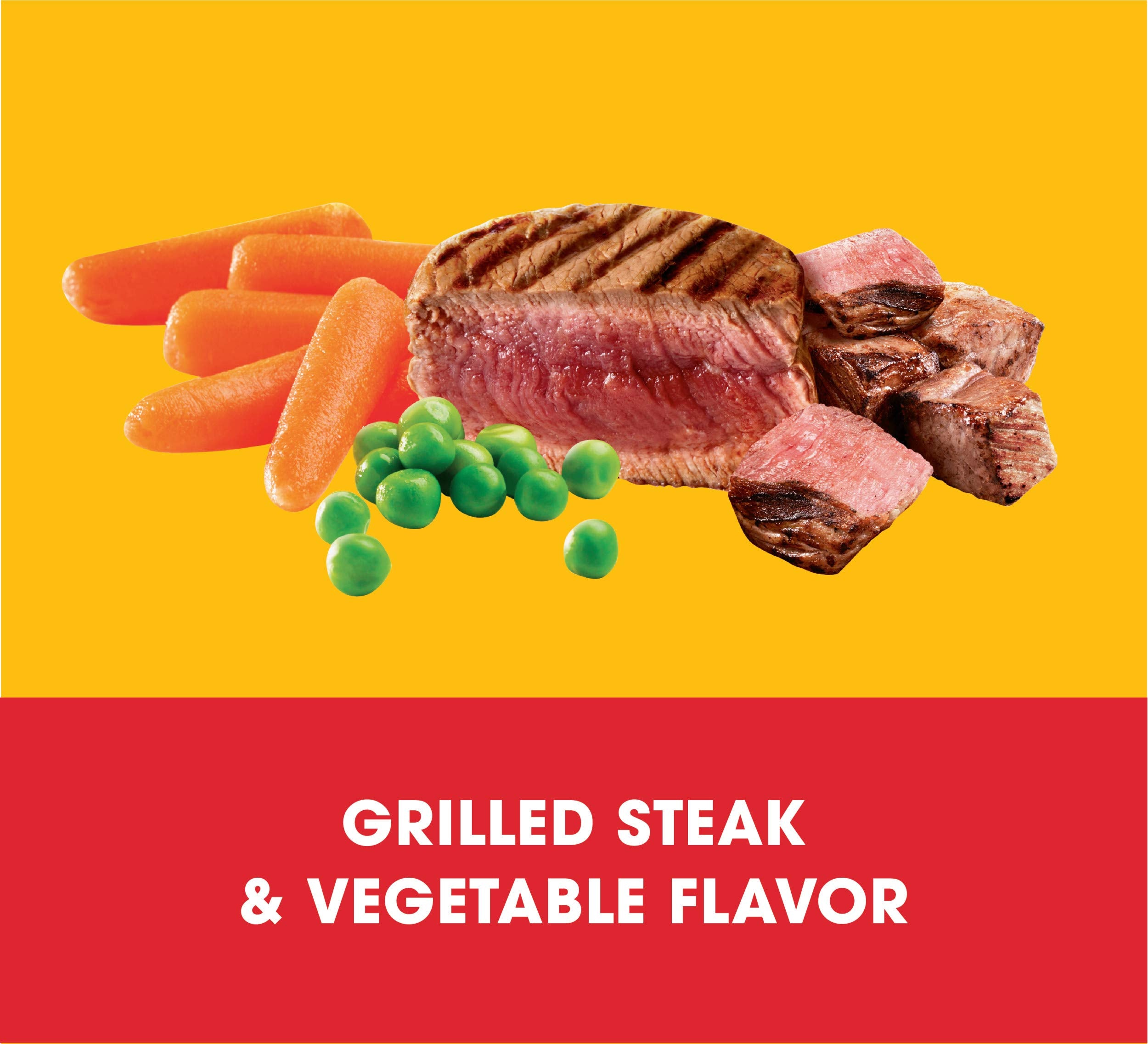 PEDIGREE Small Dog Complete Nutrition Small Breed Adult Dry Dog Food Grilled Steak and Vegetable Flavor Dog Kibble, 15.9 lb. Bag