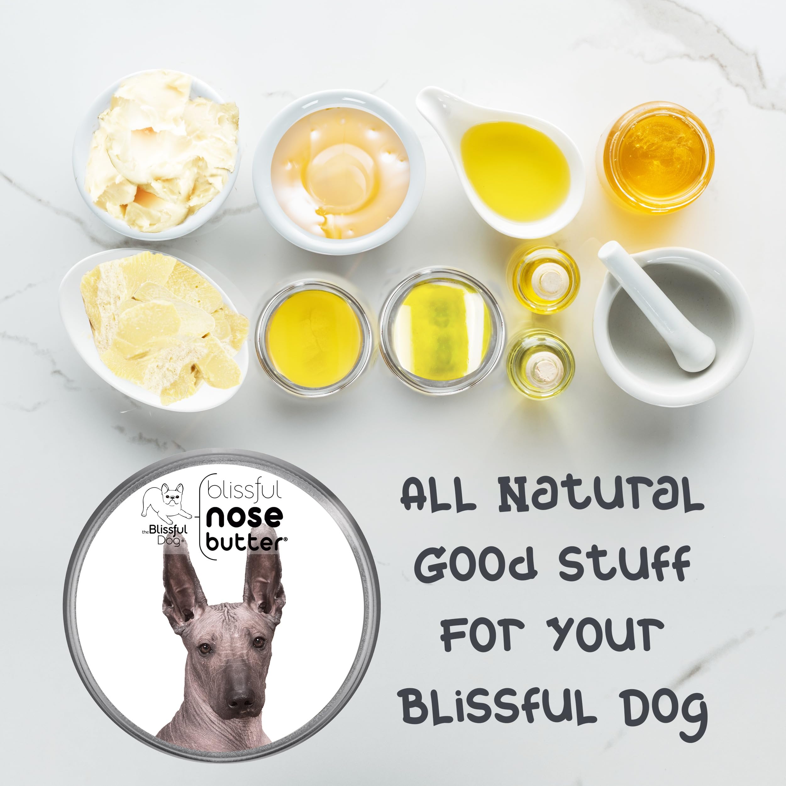 The Blissful Dog Xoloitzcuintli Unscented Nose Butter - Dog Nose Butter, 8 Ounce