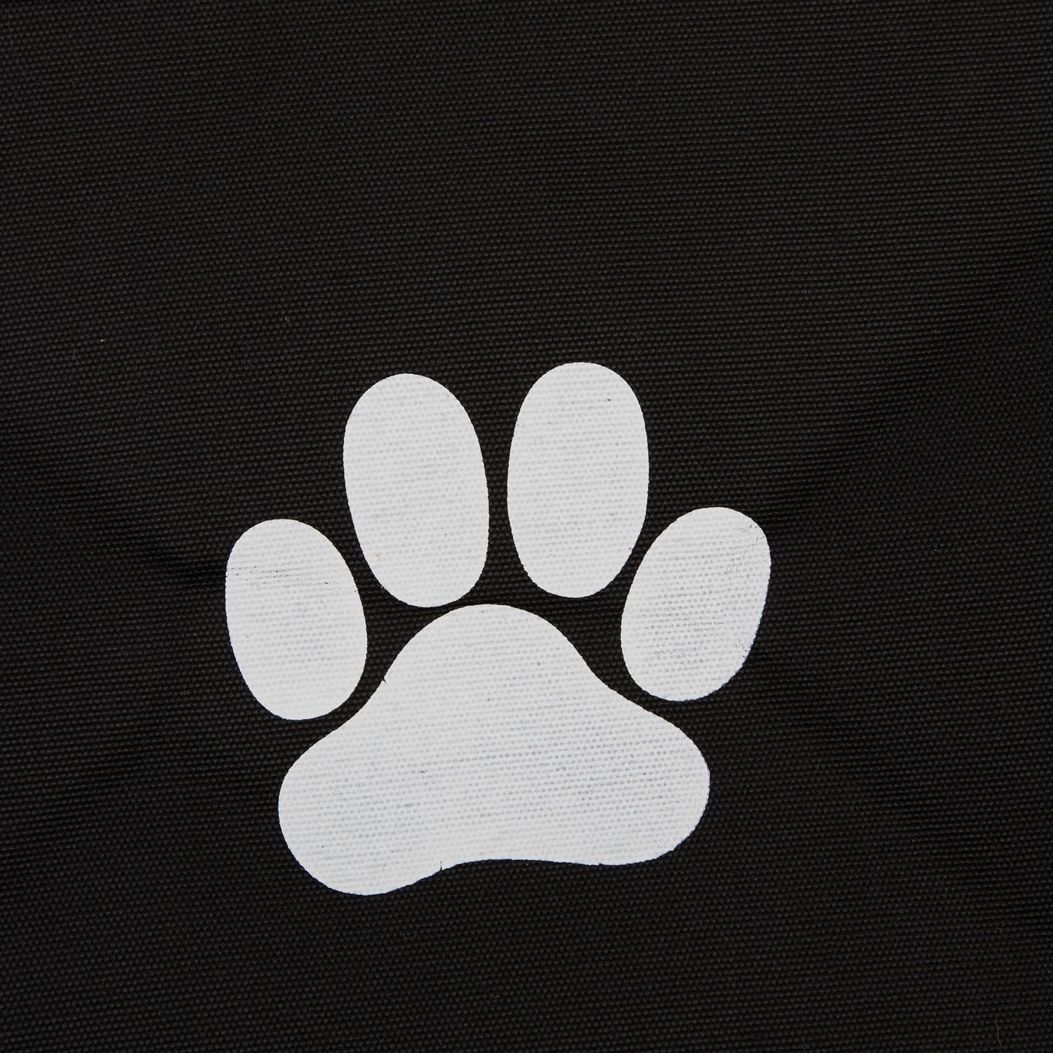 Bone Dry Pet Storage Collection Collapsible Bin, Black, Small Round