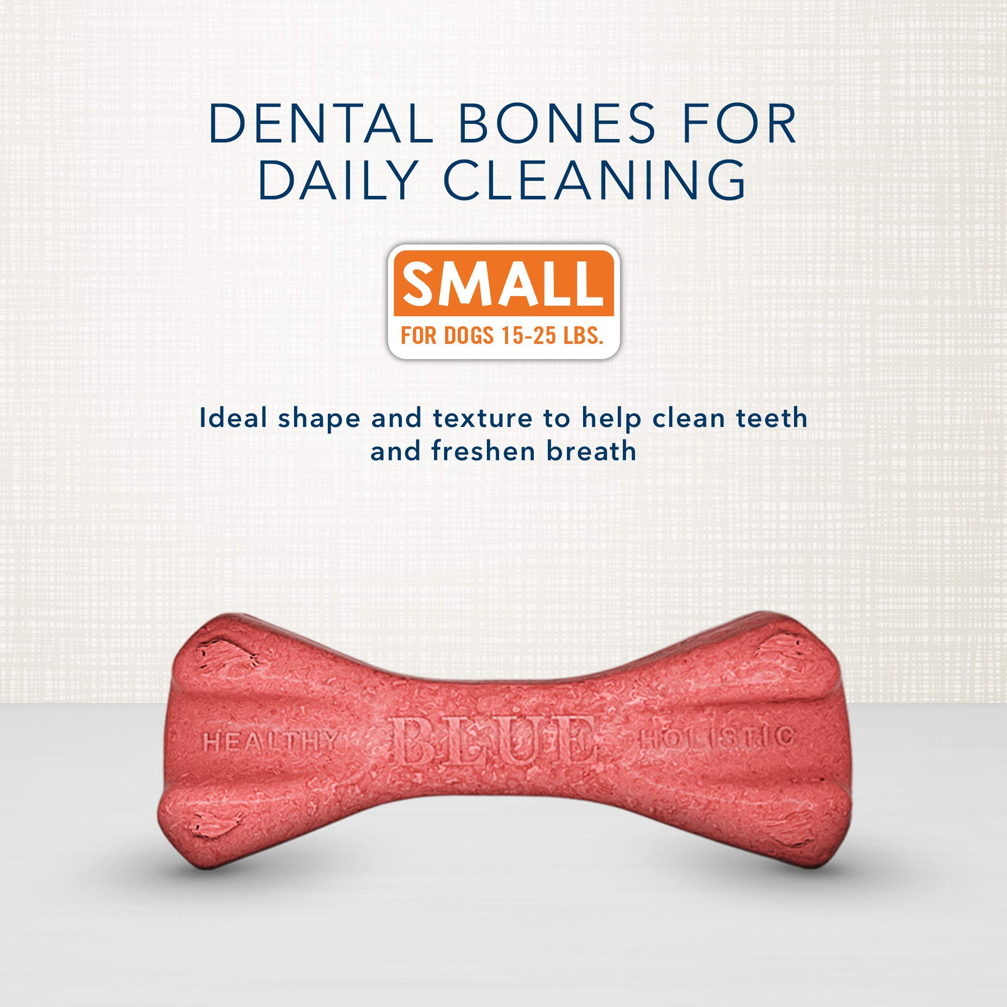 Blue Buffalo Dental Bones Small Natural Dental Chew Dog Treats, (15-25 lbs) 27-oz Bag Value Pack