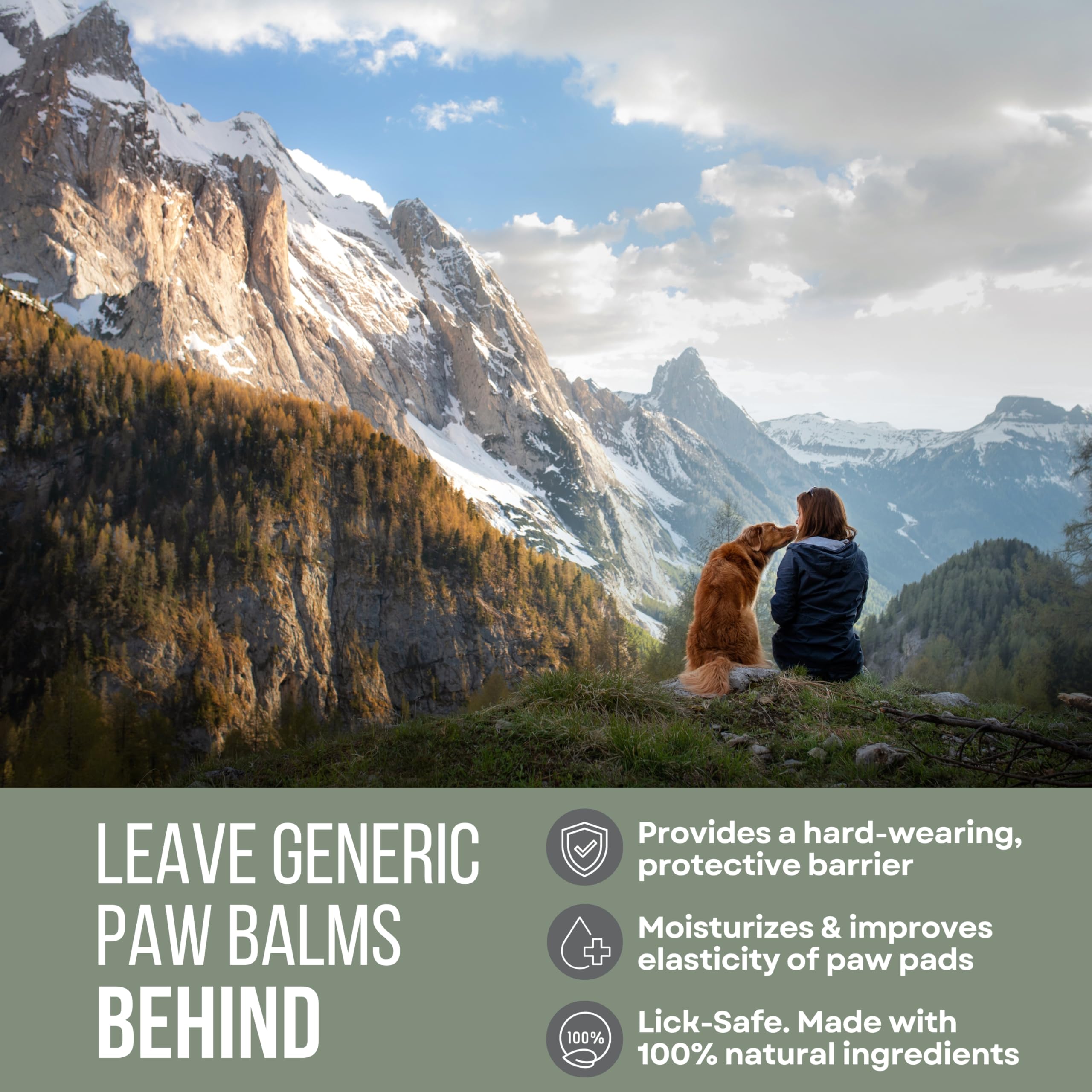 Rhino Wax - Fall And Winter Dogs Paw Pack (2 Tubes + Cloth) - Hiking And Snow Dog Pad Protection Against Rocks, Ice, Uneven Terr