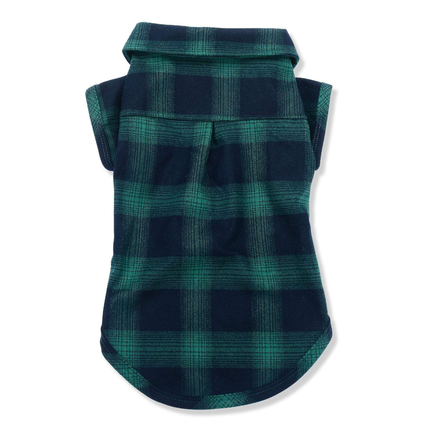 Koneseve Dog Shirt, Pet Plaid Clothes Shirt T-Shirt, Sweater Bottoming Shirt For Small Dog Cat Puppy Grid Adorable Wearing Stylish Cozy Halloween,Christmas Costumes {Green;S/Small}