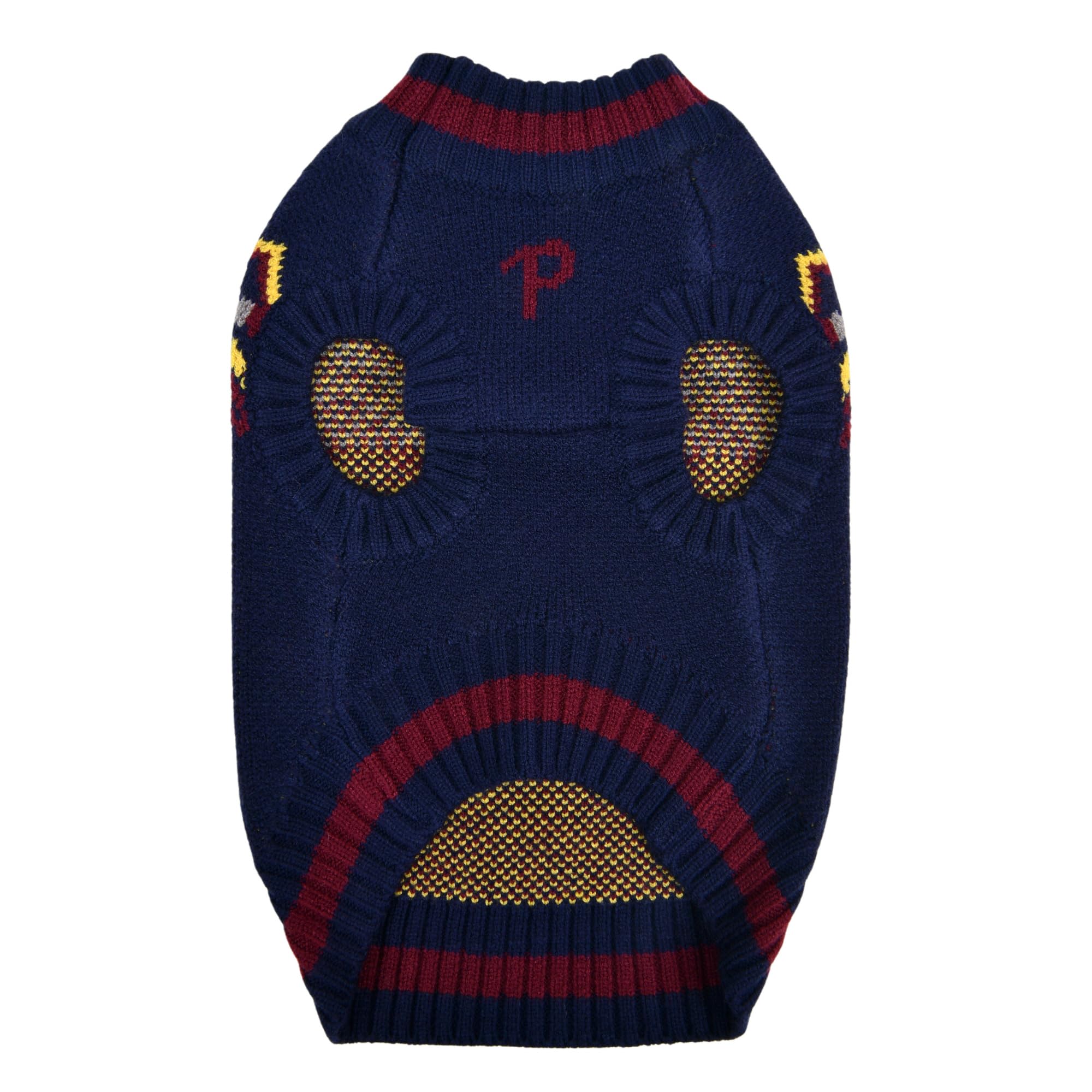 Puppia Kylo Dog Knit Sweater Winter Season For Small And Medium Dogs, Navy, Large