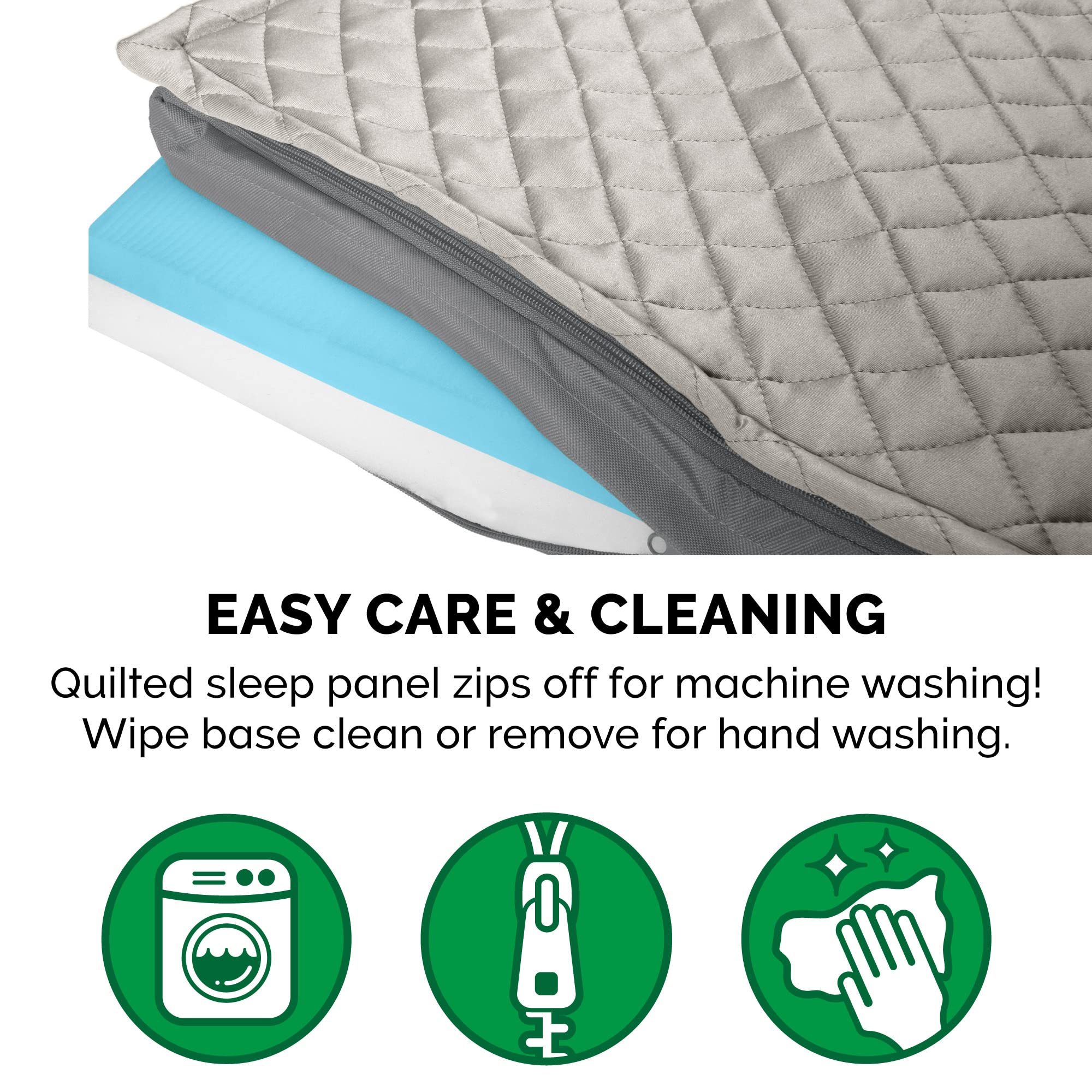 Furhaven Water-Resistant Cooling Gel Dog Bed for Large Dogs w/ Removable Quilt Top & Washable Cover, For Dogs Up to 125 lbs - In