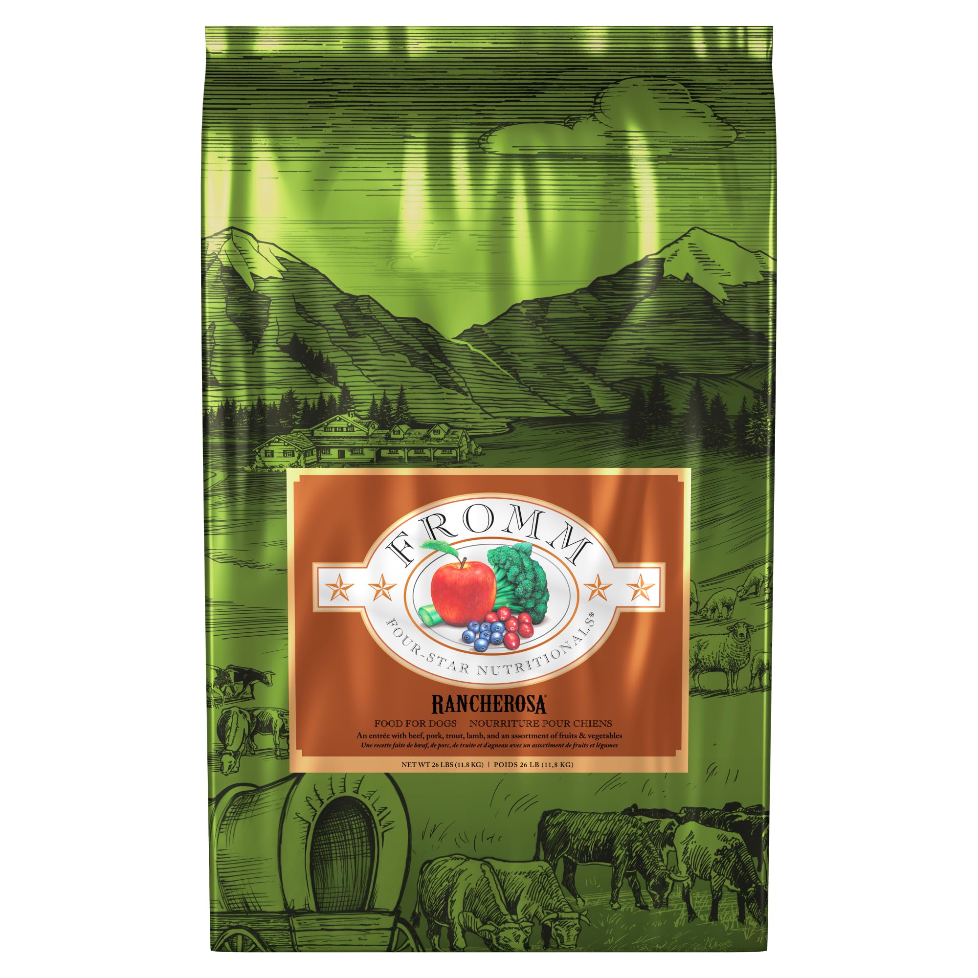 Fromm Four-Star Nutritionals Rancherosa Dog Food - Premium Dry Dog Food - Beef Recipe - 26 lb