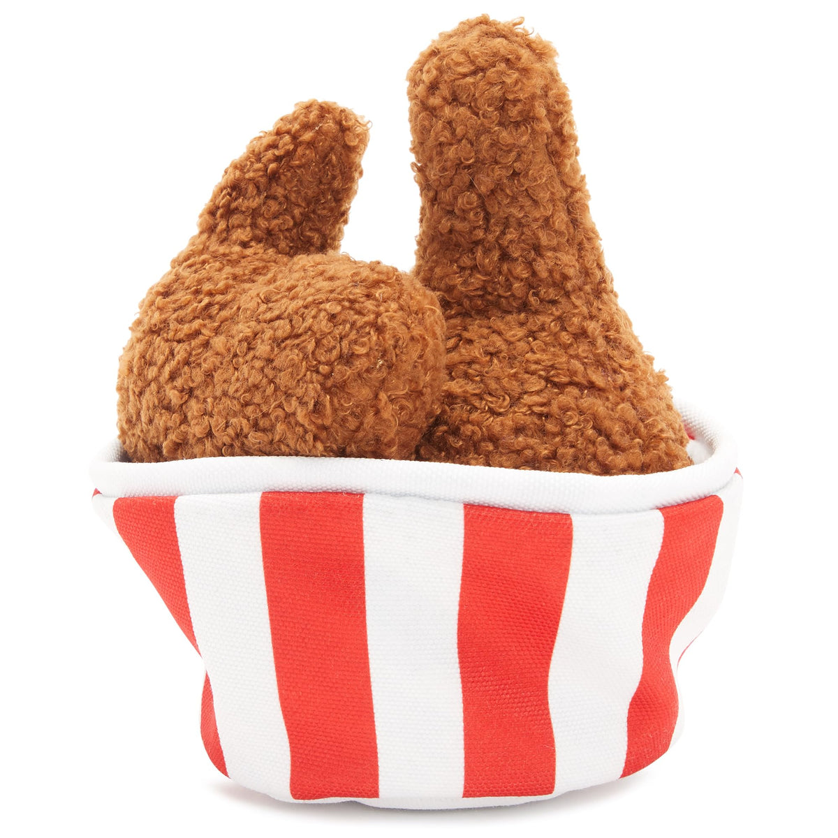 Barkbox 2 In 1 Interactive Plush Dog Toy - Rip And Reveal Toy For Dogs And Puppies - Stimulating Squeaky Pet Toys | Bucket O' Fried Licken