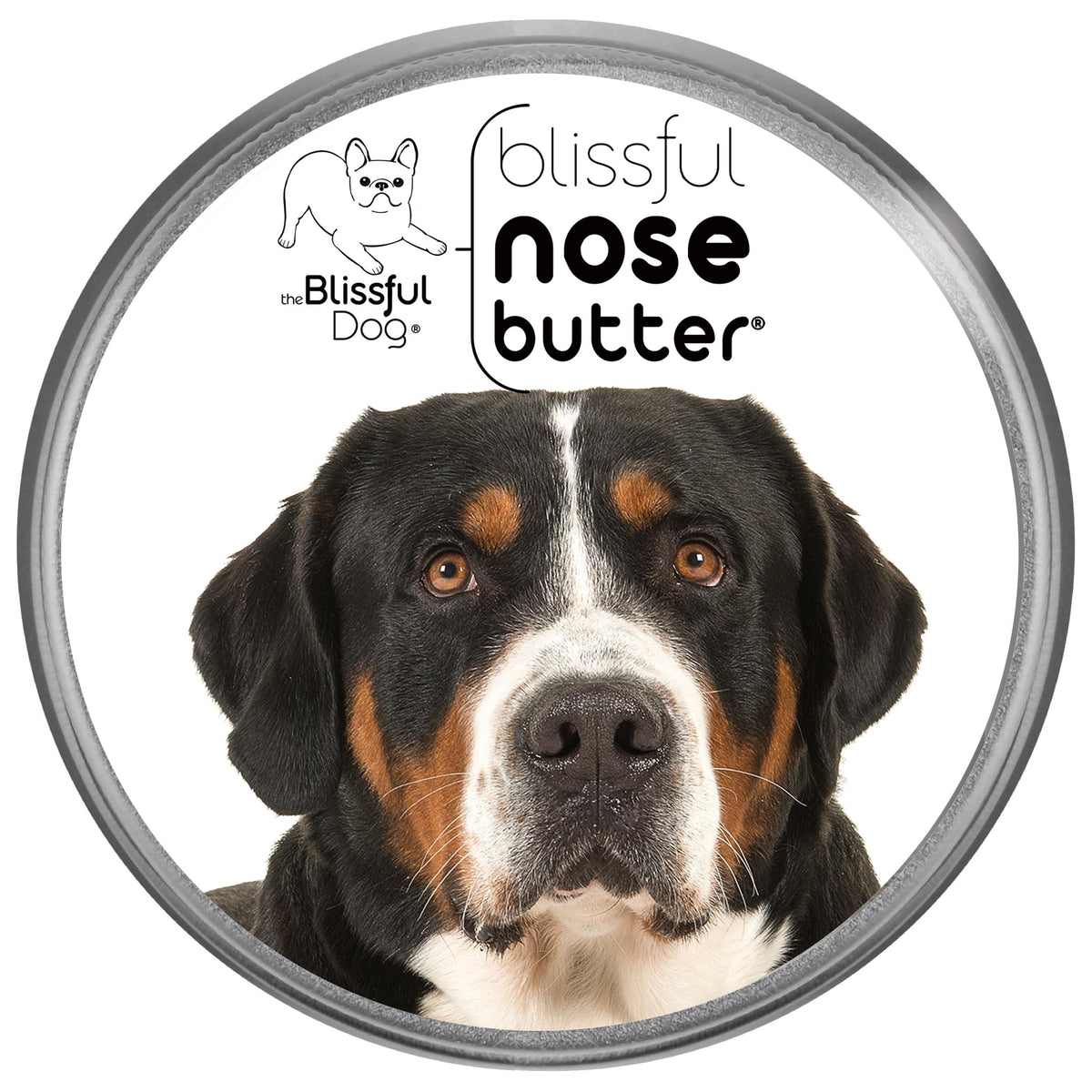 The Blissful Dog Greater Swiss Mountain Dog Unscented Nose Butter - Dog Nose Butter, 8 Ounce