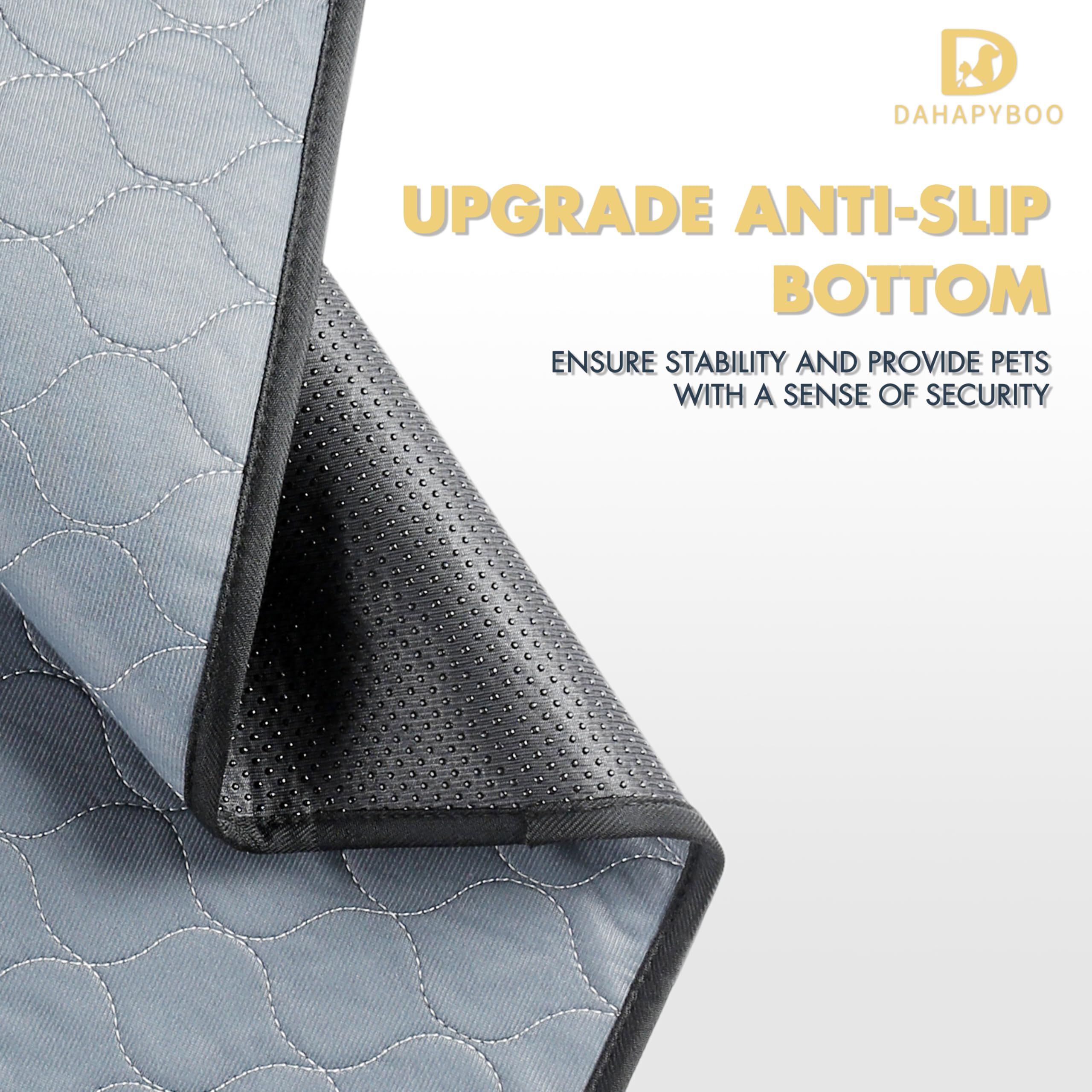 Dahapyboo Washable Pee Pads For Dogs,2Pack Reusable Puppy Pads For Dogs,36X48 Non-Slip Waterproof Pet Training Pads For Crate, P