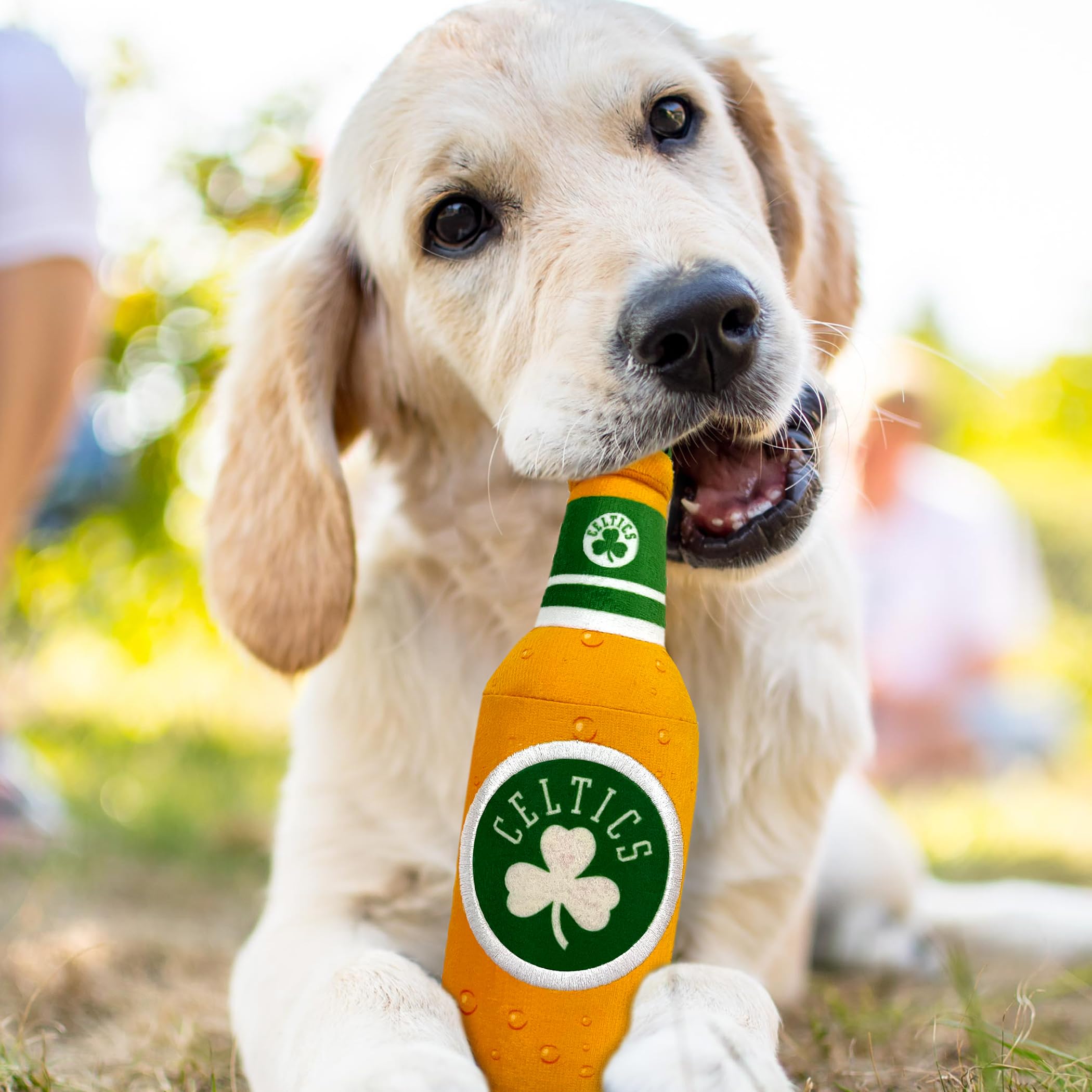 Pets First Nba Boston Celtics Beer Bottle Plush Dog & Cat Squeak Toy - Cutest Stadium Soda Bottle Snack Plush Toy For Dogs & Cat