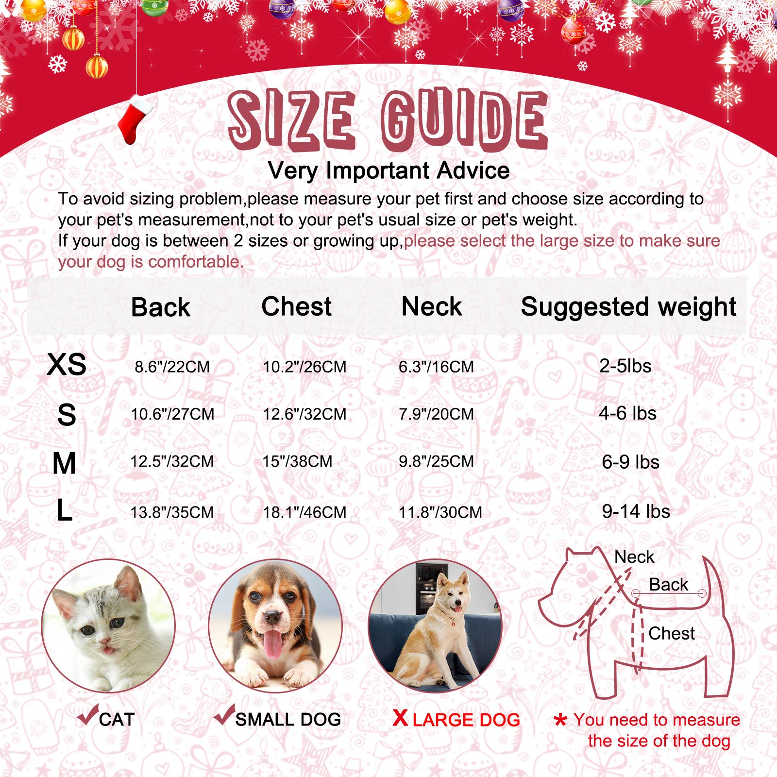 Hylyun Dog Christmas Shirt 2 Packs - Christmas Pet Shirt Soft Breathable Puppy Shirts Printed Pet Clothing For Small Dogs And Cats Xs