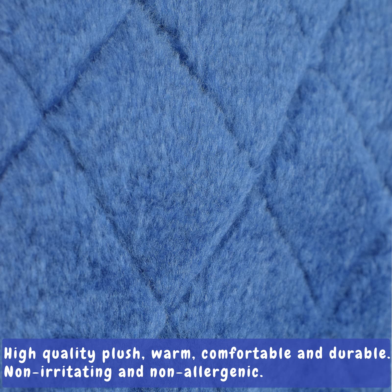 Cdycam Pet Bird Nest Hammock Hanging Cave Cage Plush Snuggle Happy Hut Tent Bed, Deep Blue (Large)