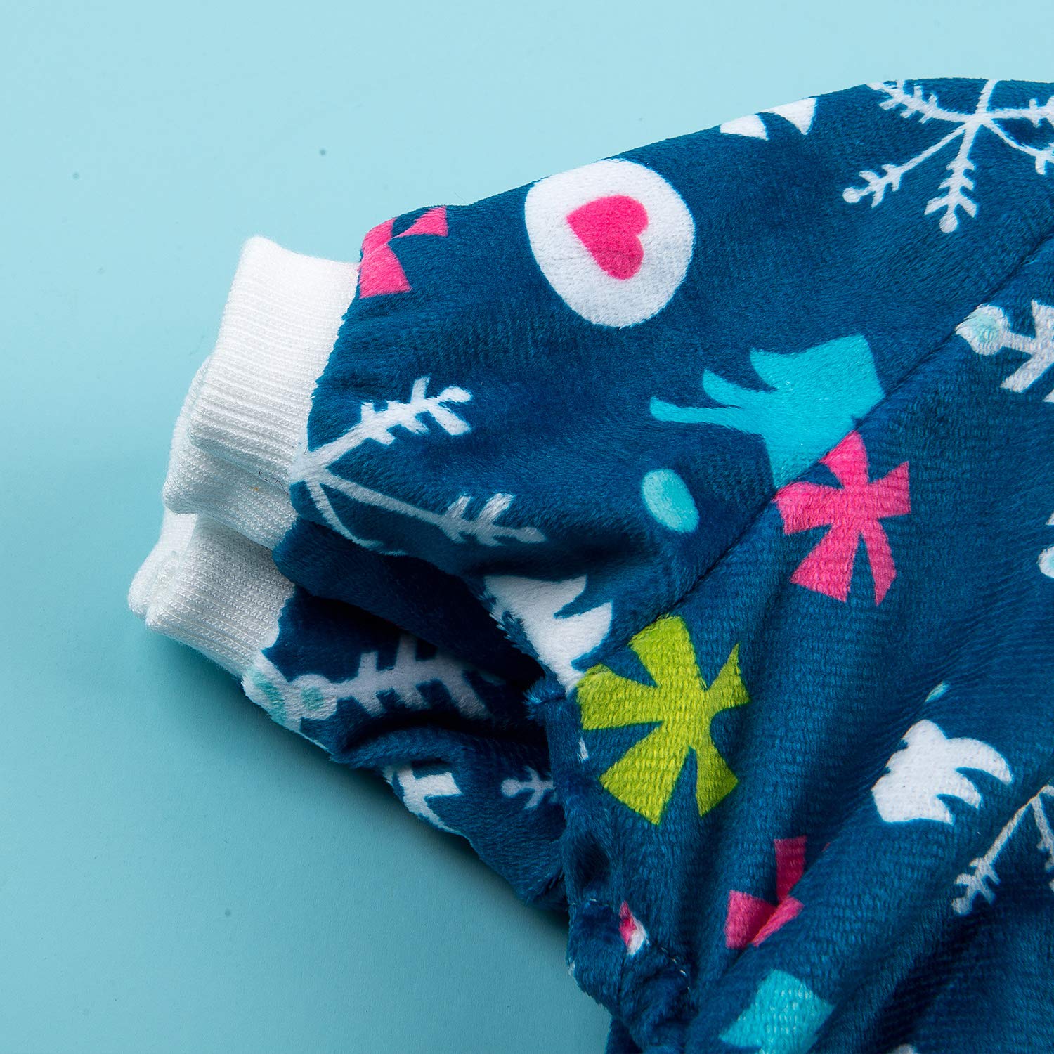 Cutebone Soft & Stretchy Dog Christmas Pajamas - Cozy Pet Jammies Breathable Jumpsuit For Small Dogs - All-Season Comfy Outfit E