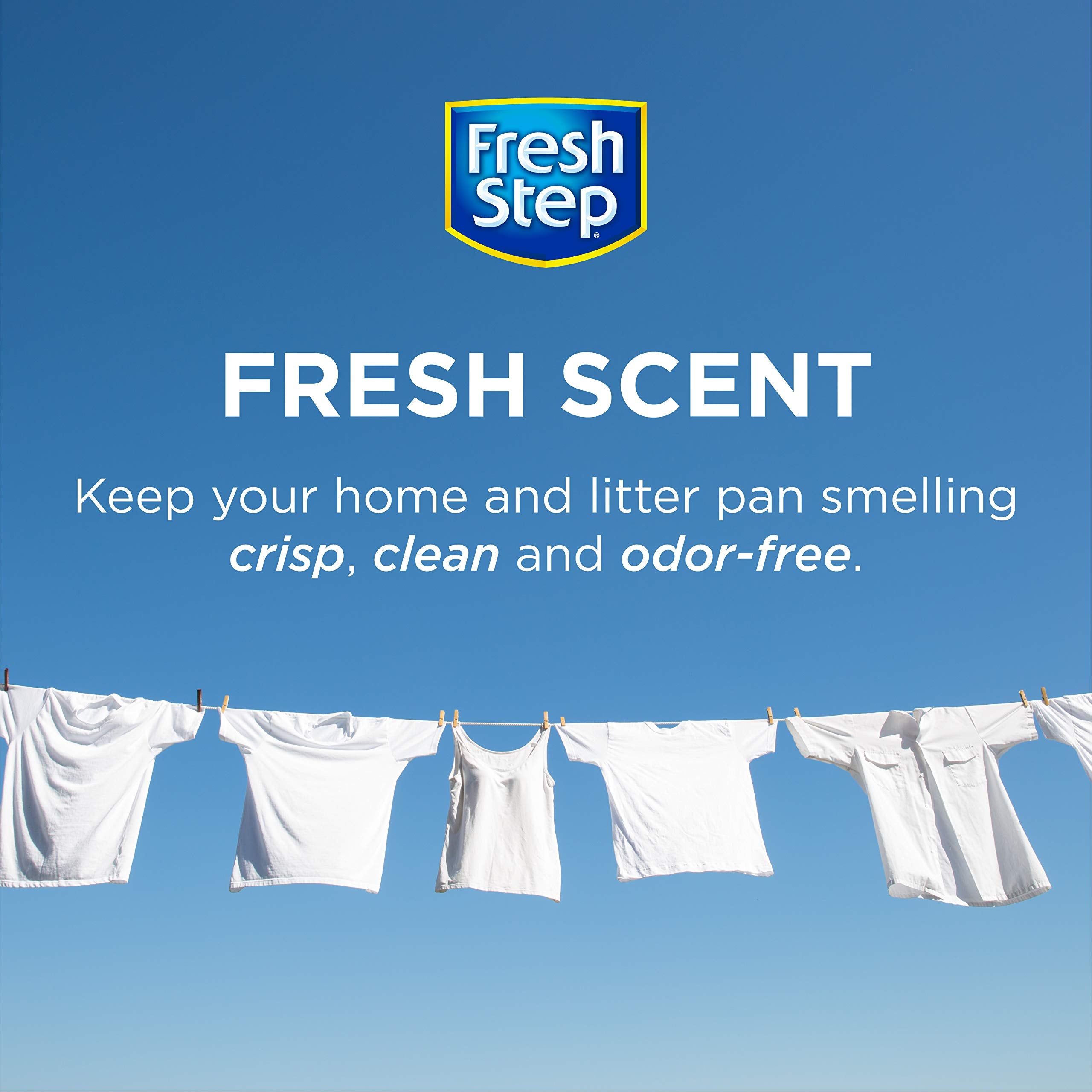 Fresh Step Cat Litter Crystals In Fresh Scent | Cat Litter Box Deodorizer | Combats Cat Odors And Neutralizes Smells To Keep Your Home Clean, 15 Ounces - 3 Pack