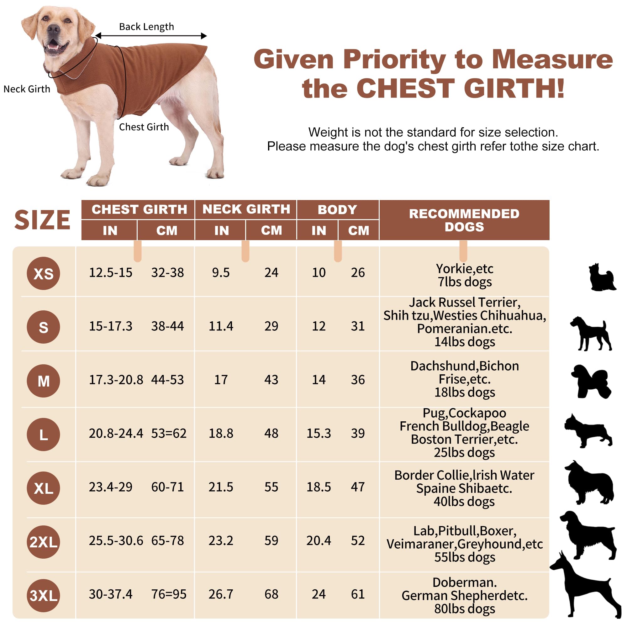 Fleece Dog Coat Pet Jacket Warm For Cold Weather For Extra Large,Large,Medium Small Puppy(Grey,Xl)